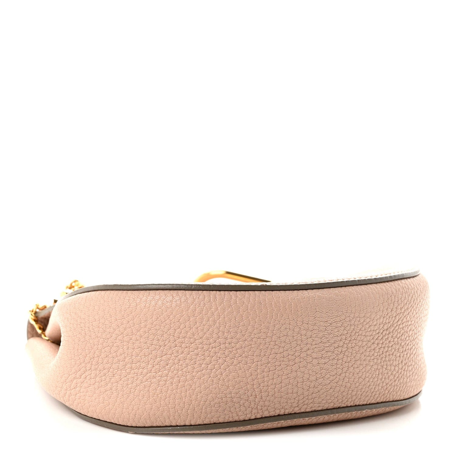 Chloe Grained Lambskin Mini Drew Shoulder Bag Cement Pink