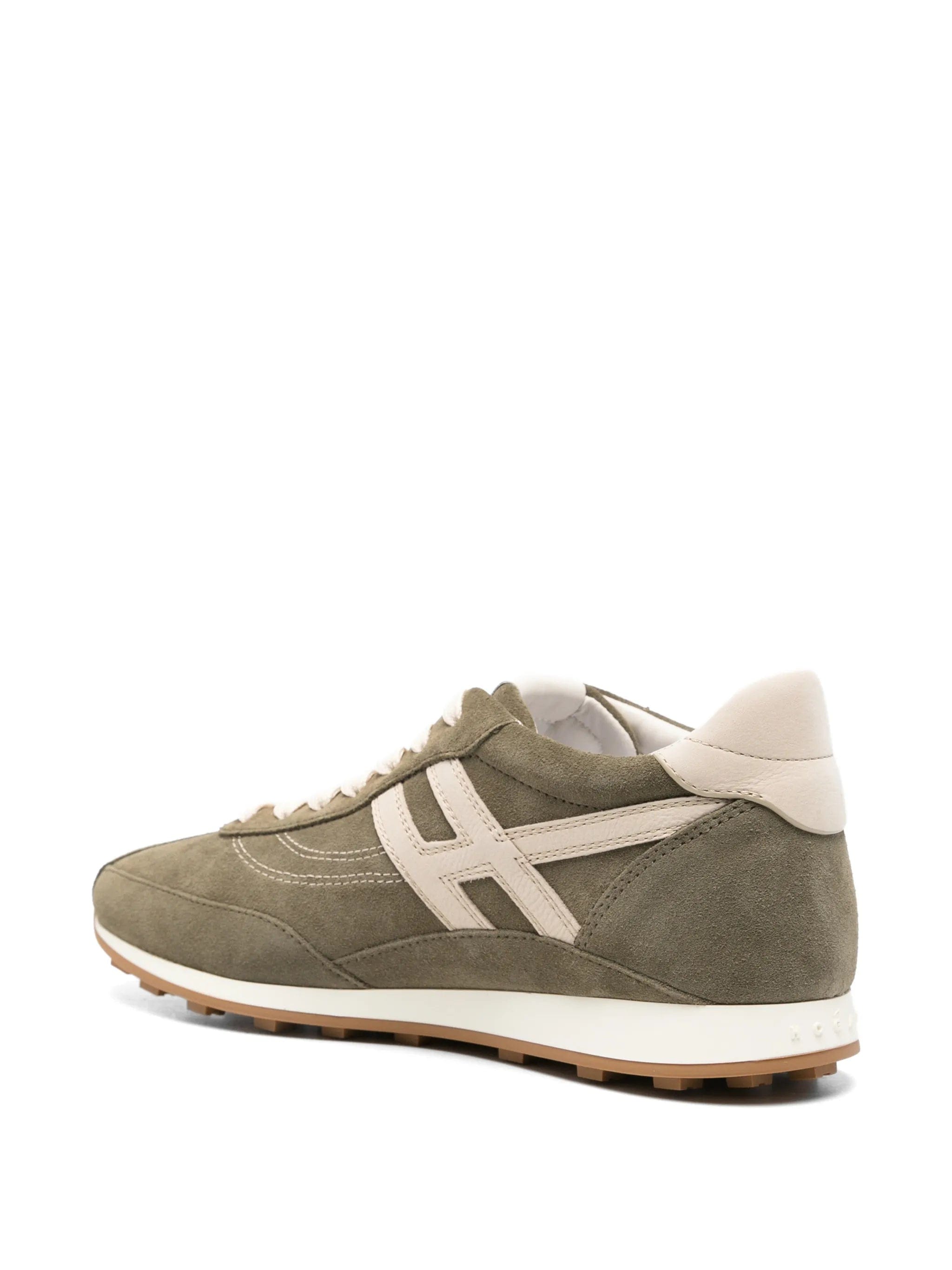 Hogan panelled suede sneakers