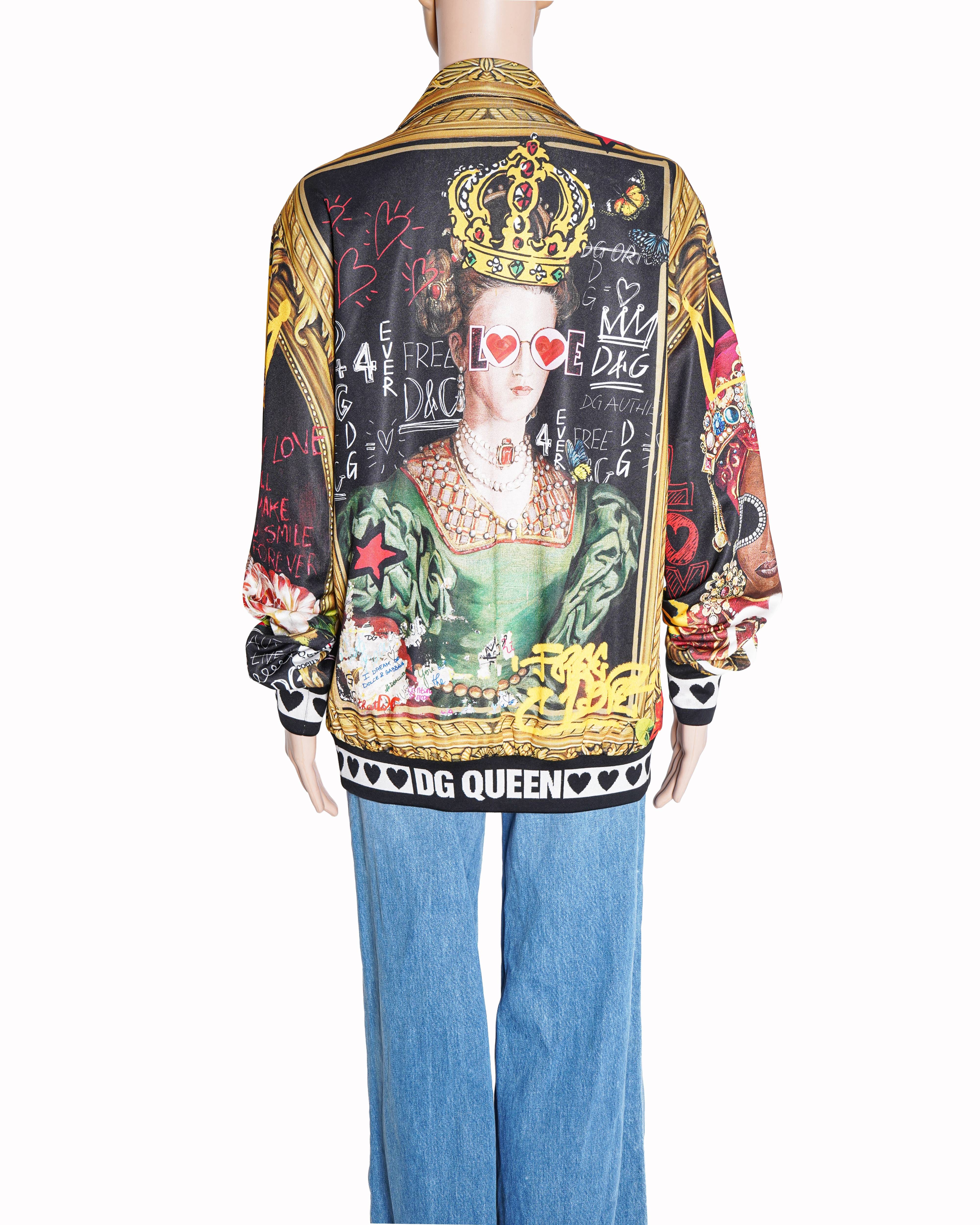 Dolce & Gabbana Printed Zipper Jacket
