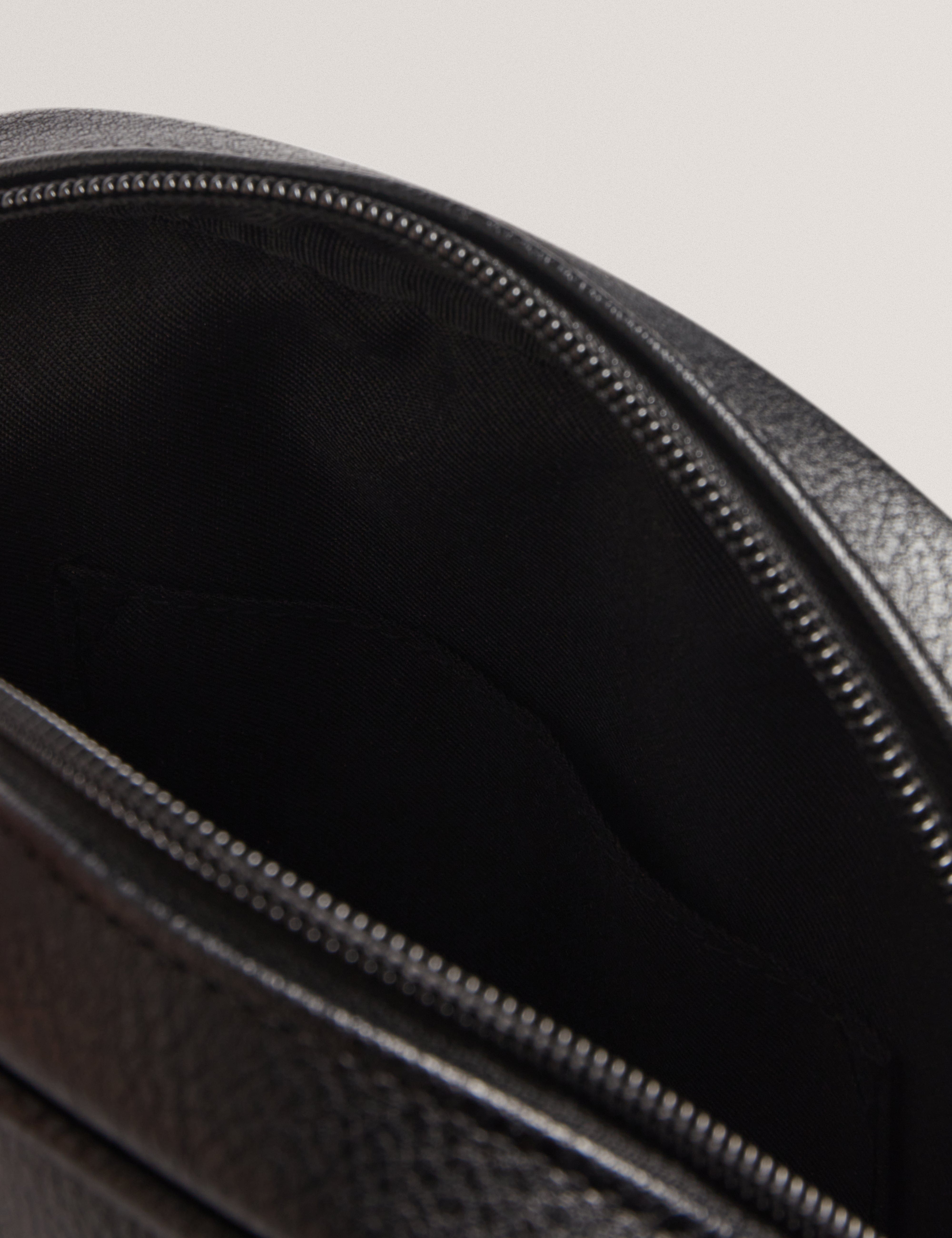 Ted Baker Keiigan Stripe Pu Flight Bag Black