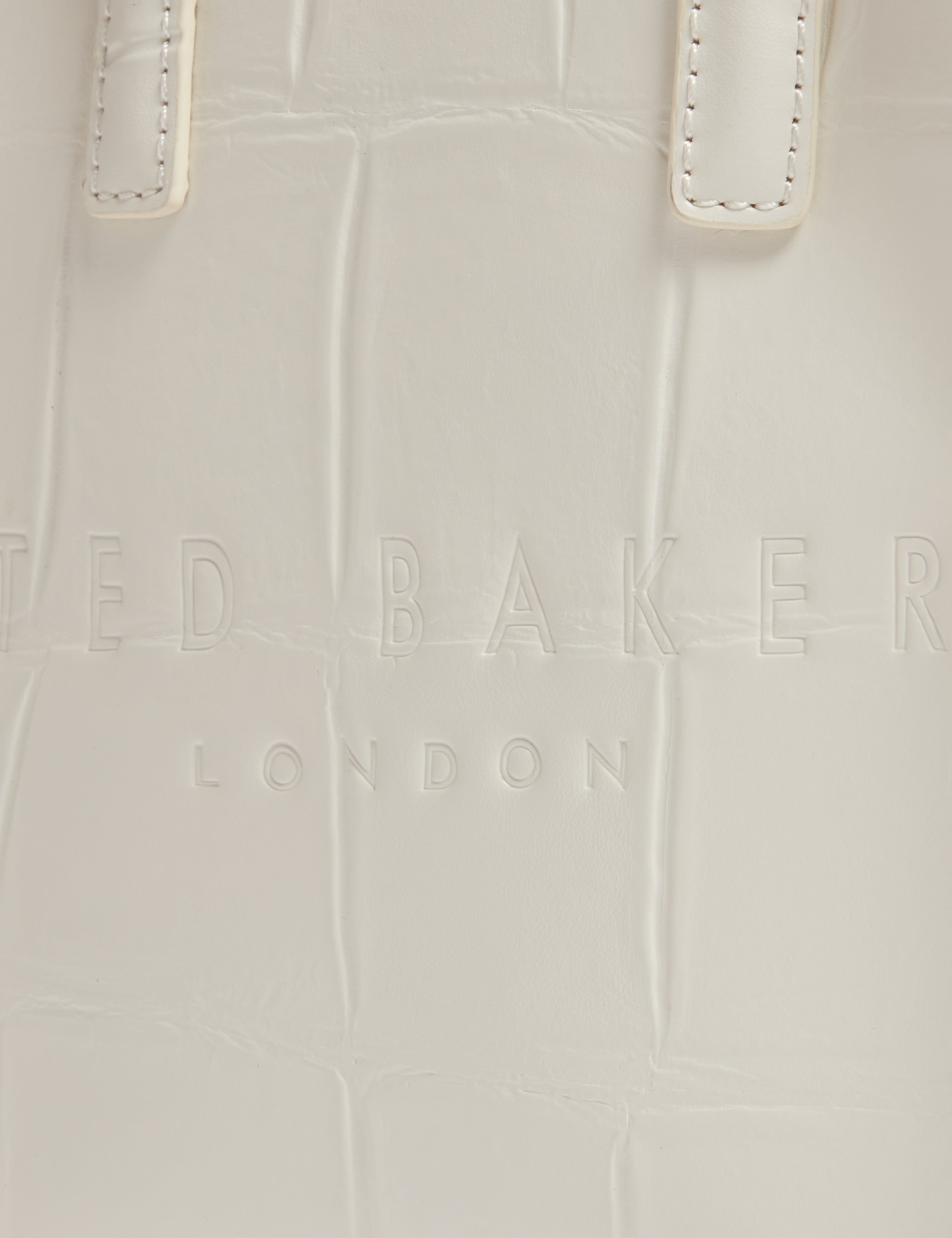 Ted Baker Gatocon Croc Effect Mini Icon Bag Ivory