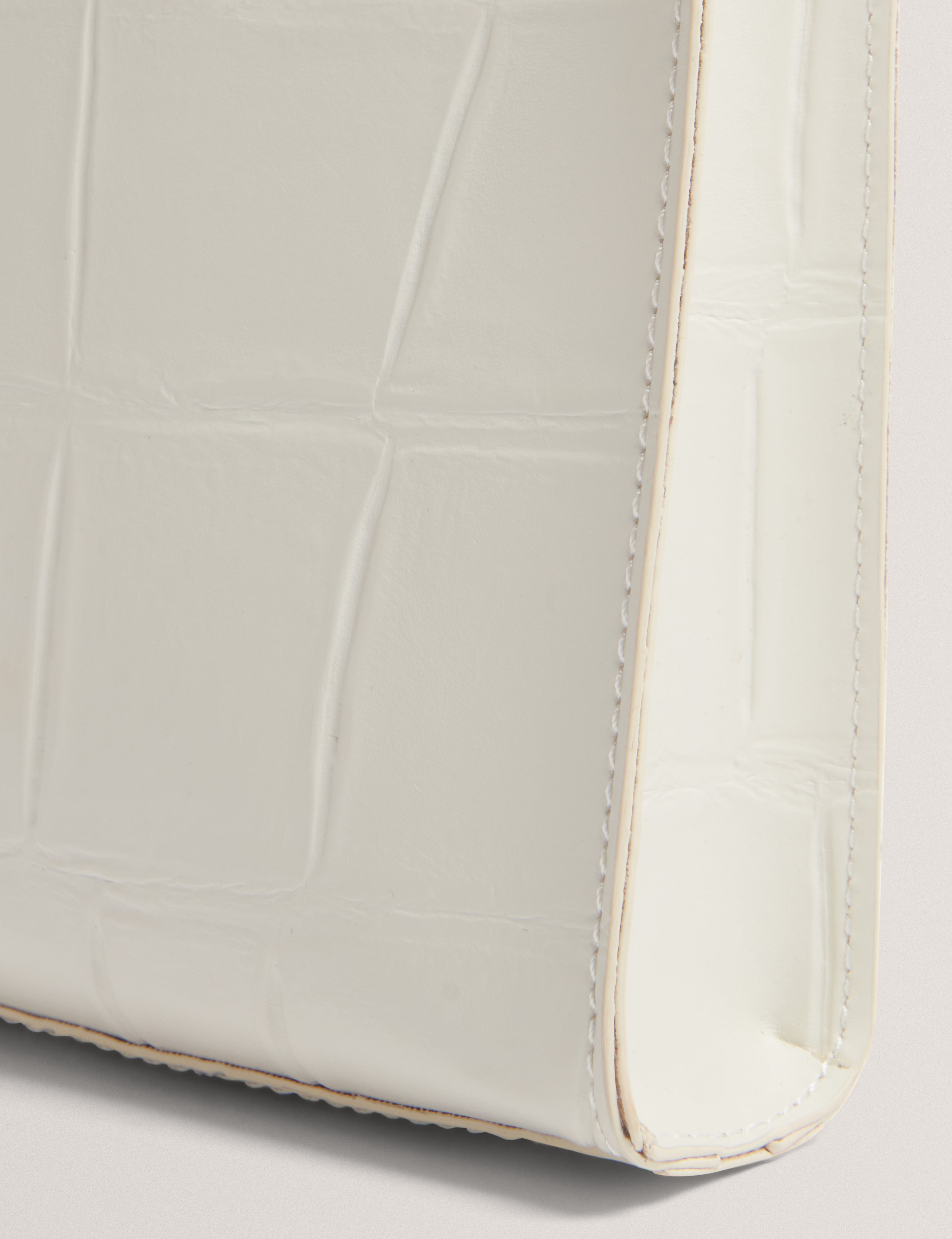 Ted Baker Gatocon Croc Effect Mini Icon Bag Ivory