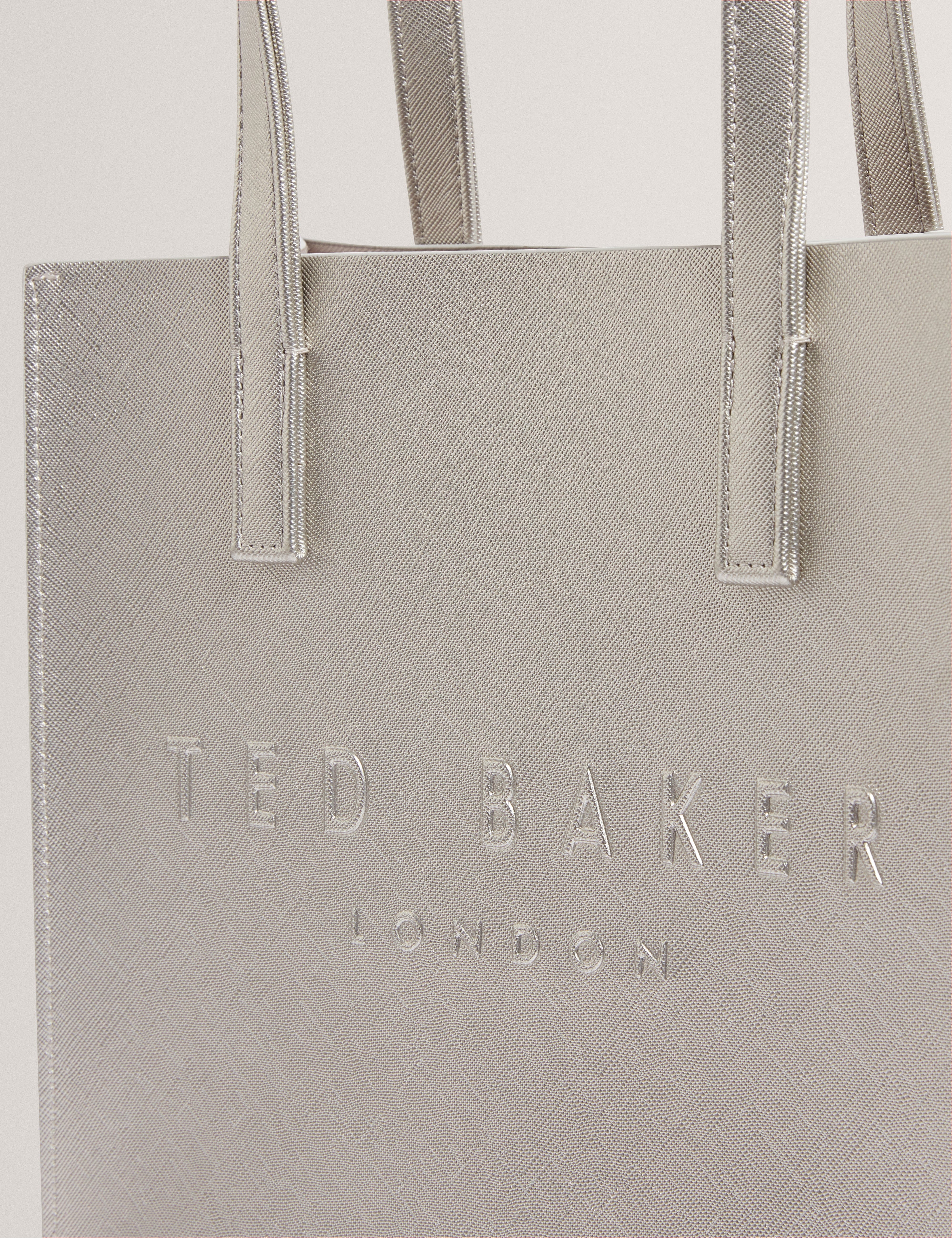 Ted Baker Seacon Crosshatch Small Icon Bag Silver