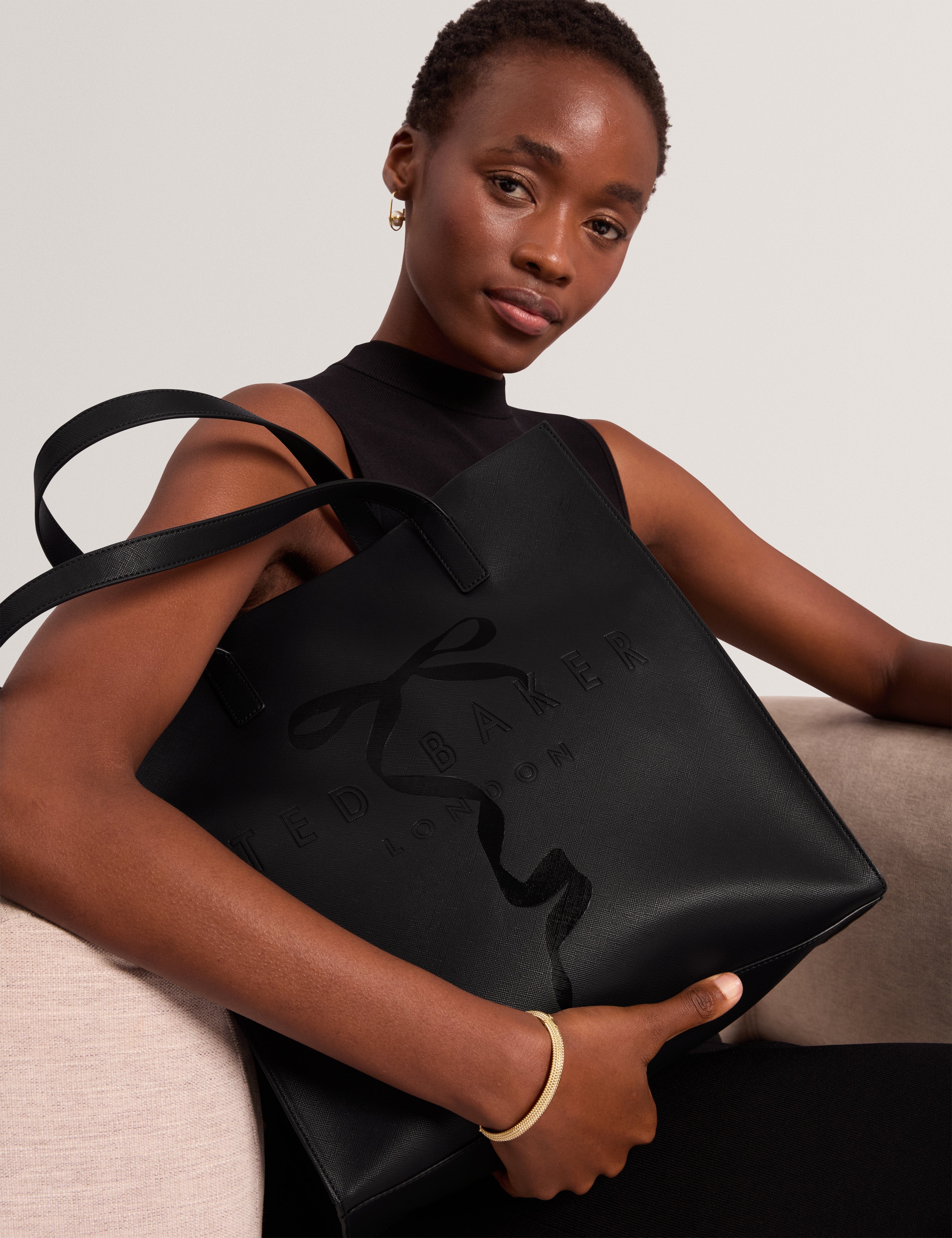 Ted Baker Jenncon Bow Detail Large Icon Bag Black