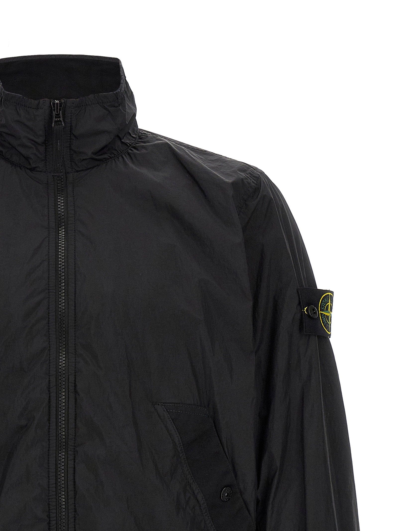 Stone Island Lightweight Nylon Jacket — Black