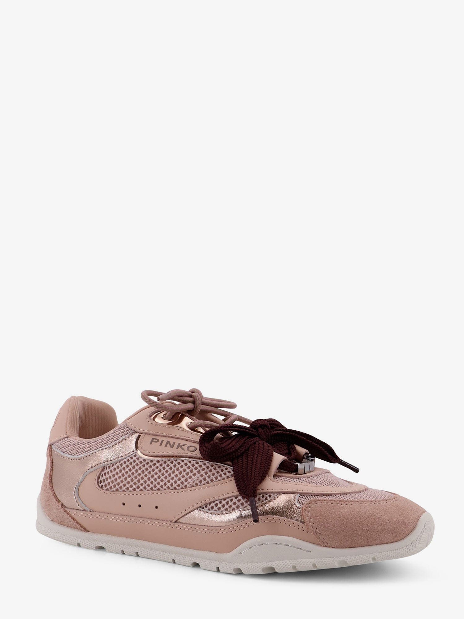 PINKO Yulia mesh sneakers with suede inserts