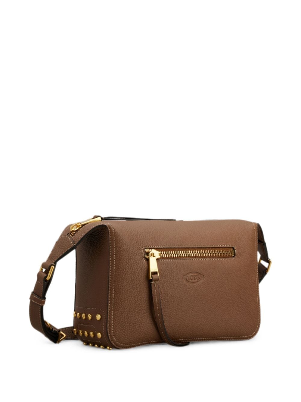 Tod's Leather Crossbody Shoulder Bag — Brown