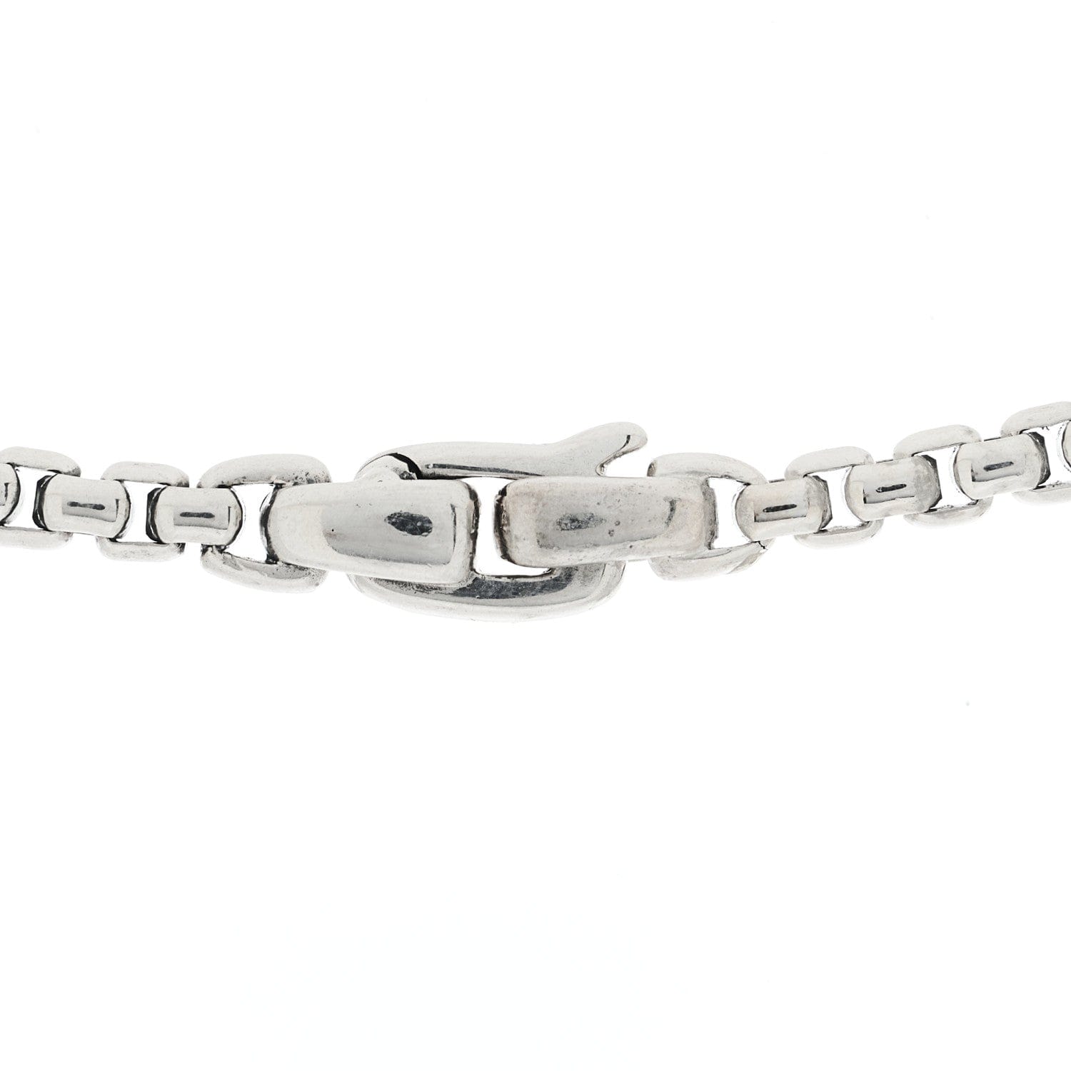 David Yurman Sterling Silver Black Diamond Streamline Cross Station Necklace 26"