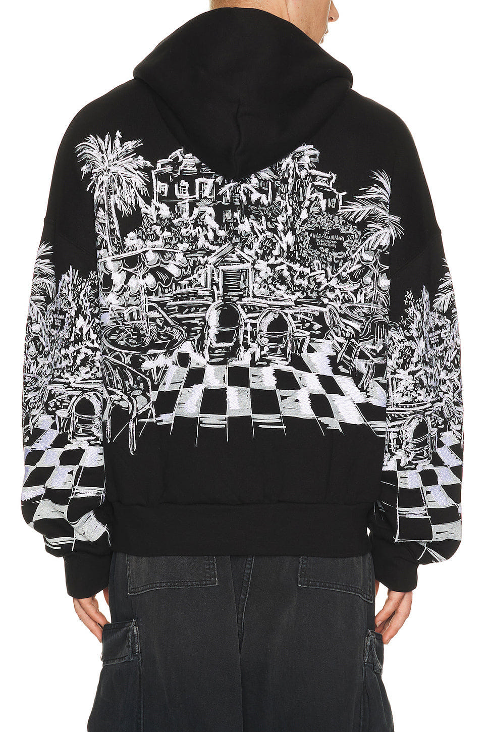 Amiri Chateau Sketch Zip Hoodie