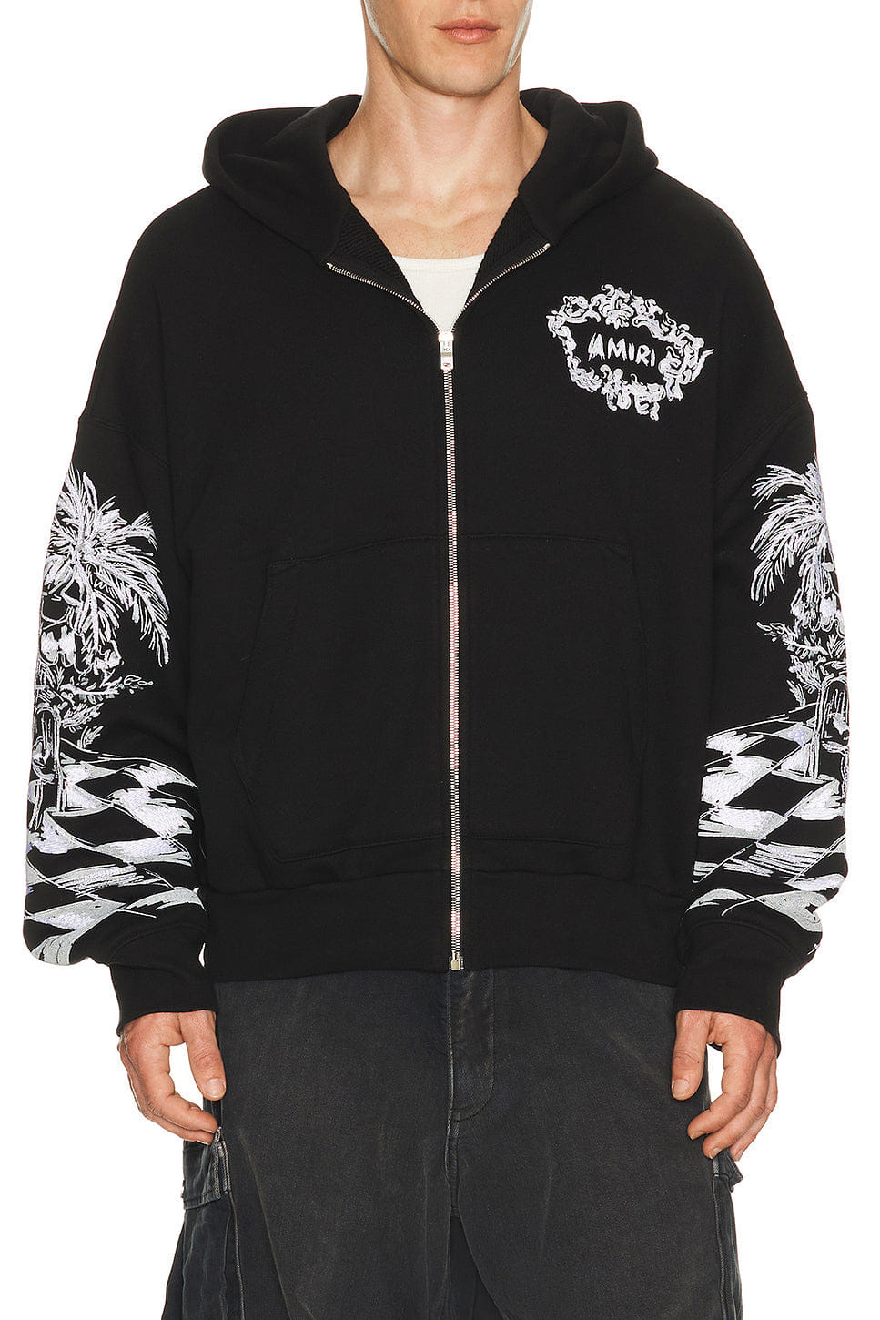 Amiri Chateau Sketch Zip Hoodie