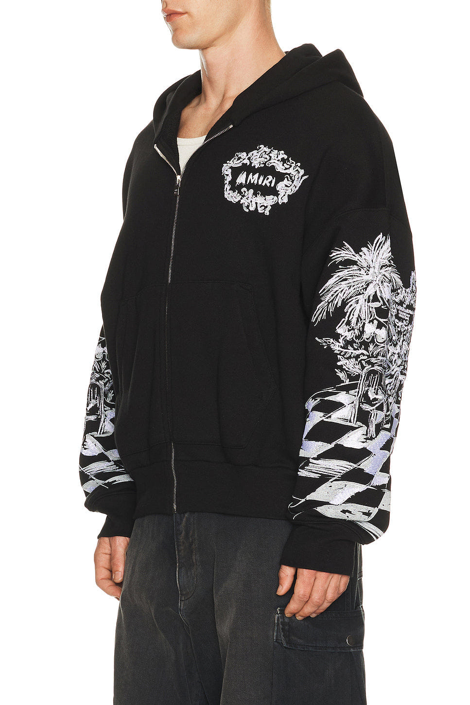 Amiri Chateau Sketch Zip Hoodie