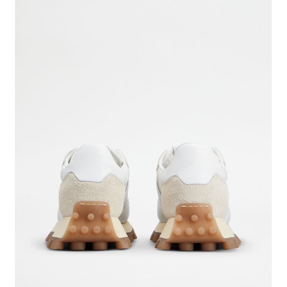 Tod's Sneakers Tods 1T In Leather And Fabric White Womens