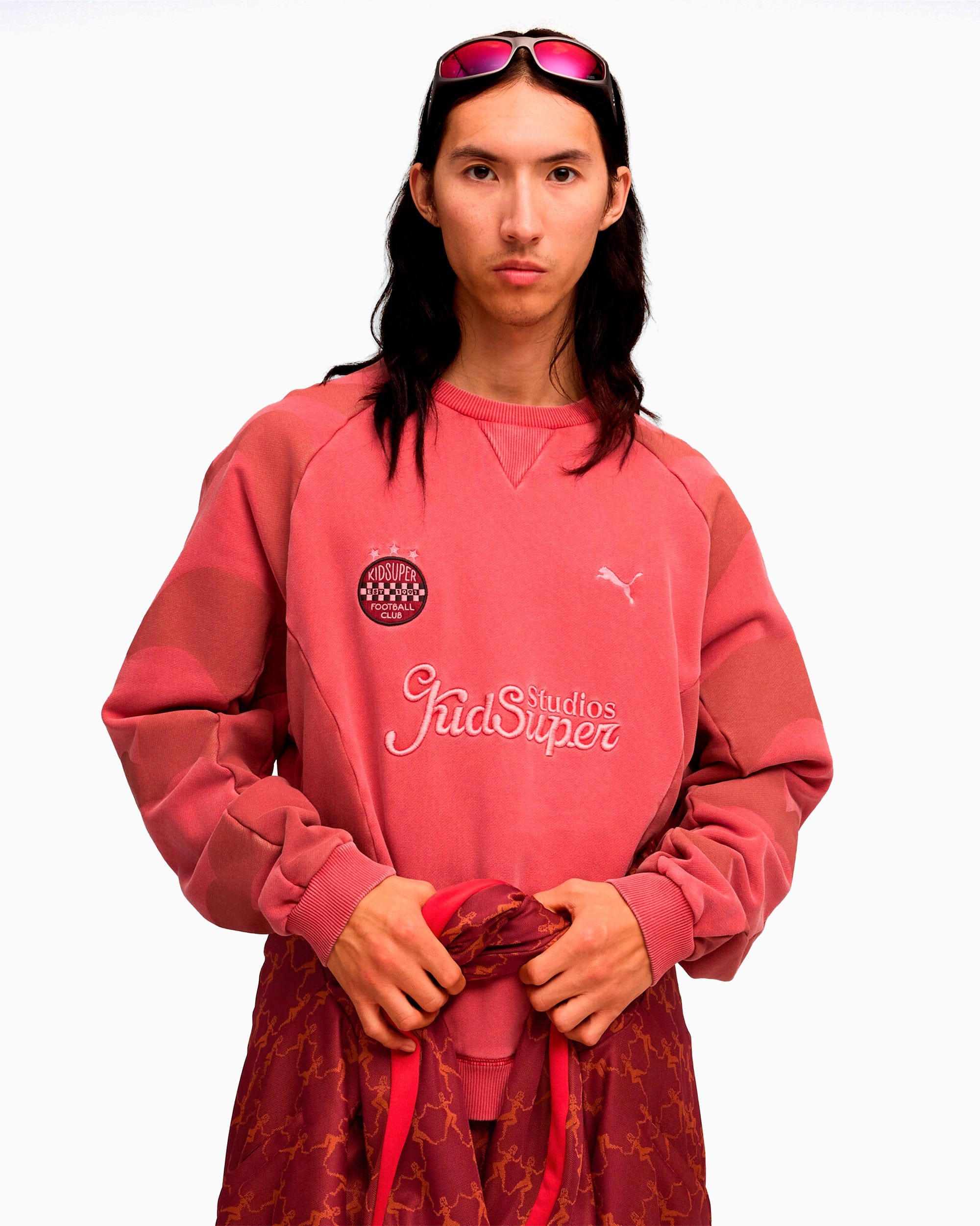 Puma Sudadera con logo Relaxed Puma x KidSuper Crew para hombre