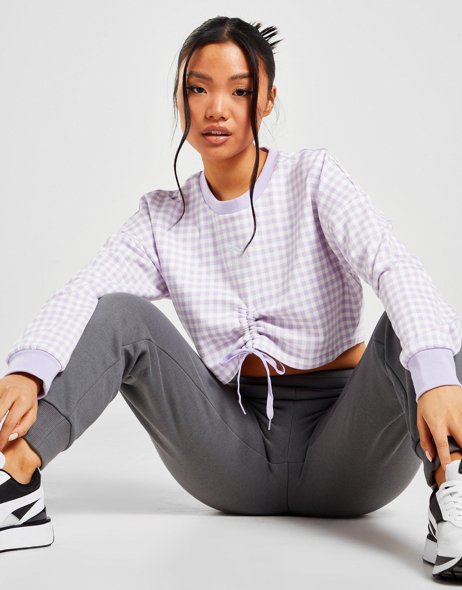 Puma Houndstooth Crew Sweatshirt