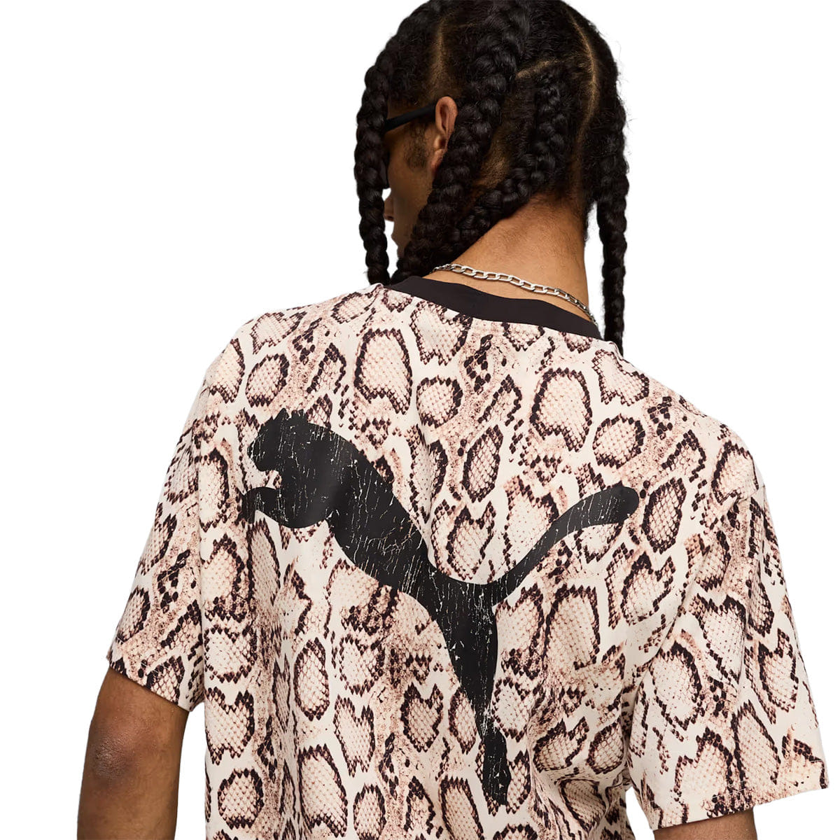 PUMA '+ ASAP ROCKY SNAKESKIN T-Shirt FROSTED IVORY