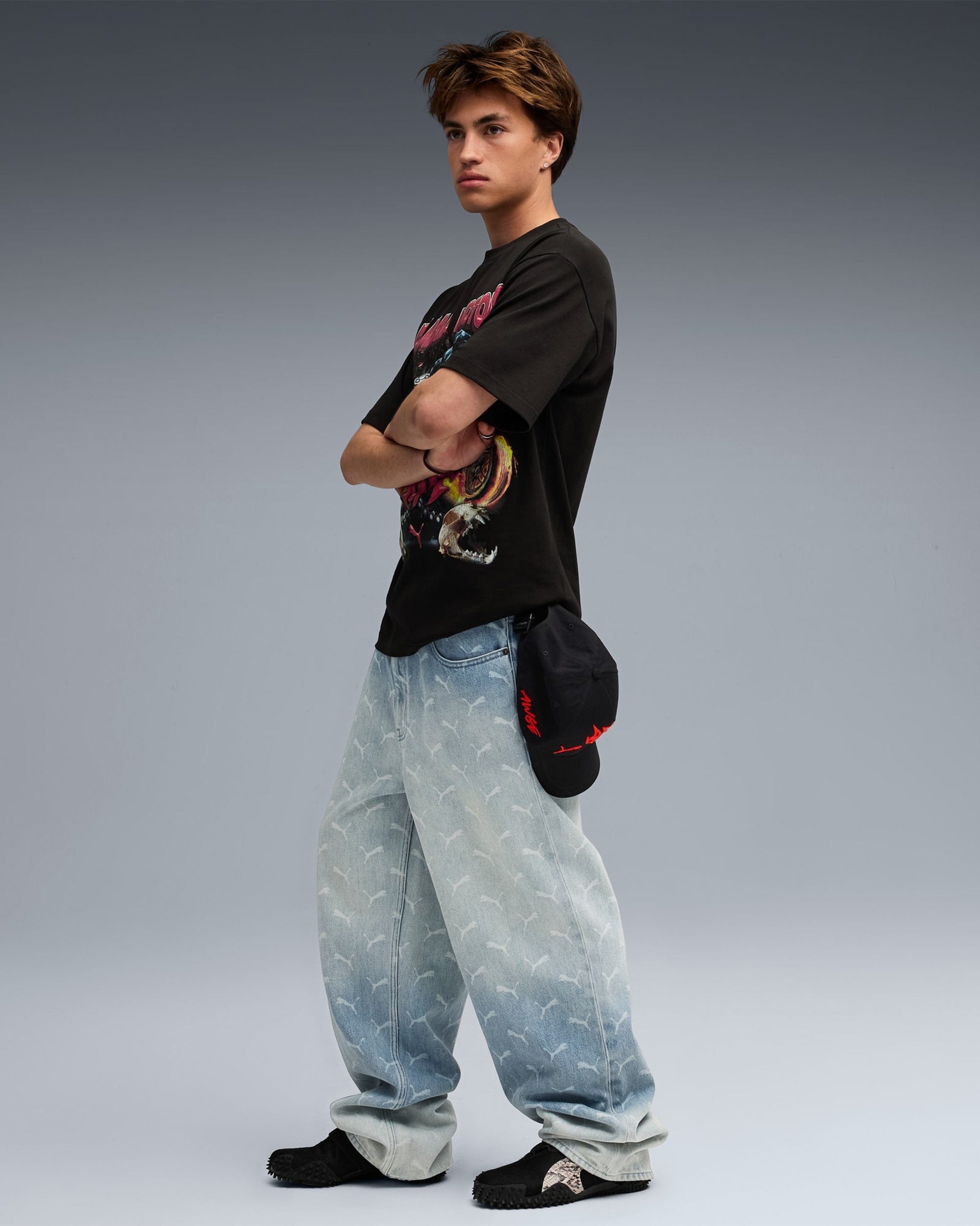 Puma Pantalones vaqueros Baggy Puma x A$AP ROCKY Laser Monogram para hombre