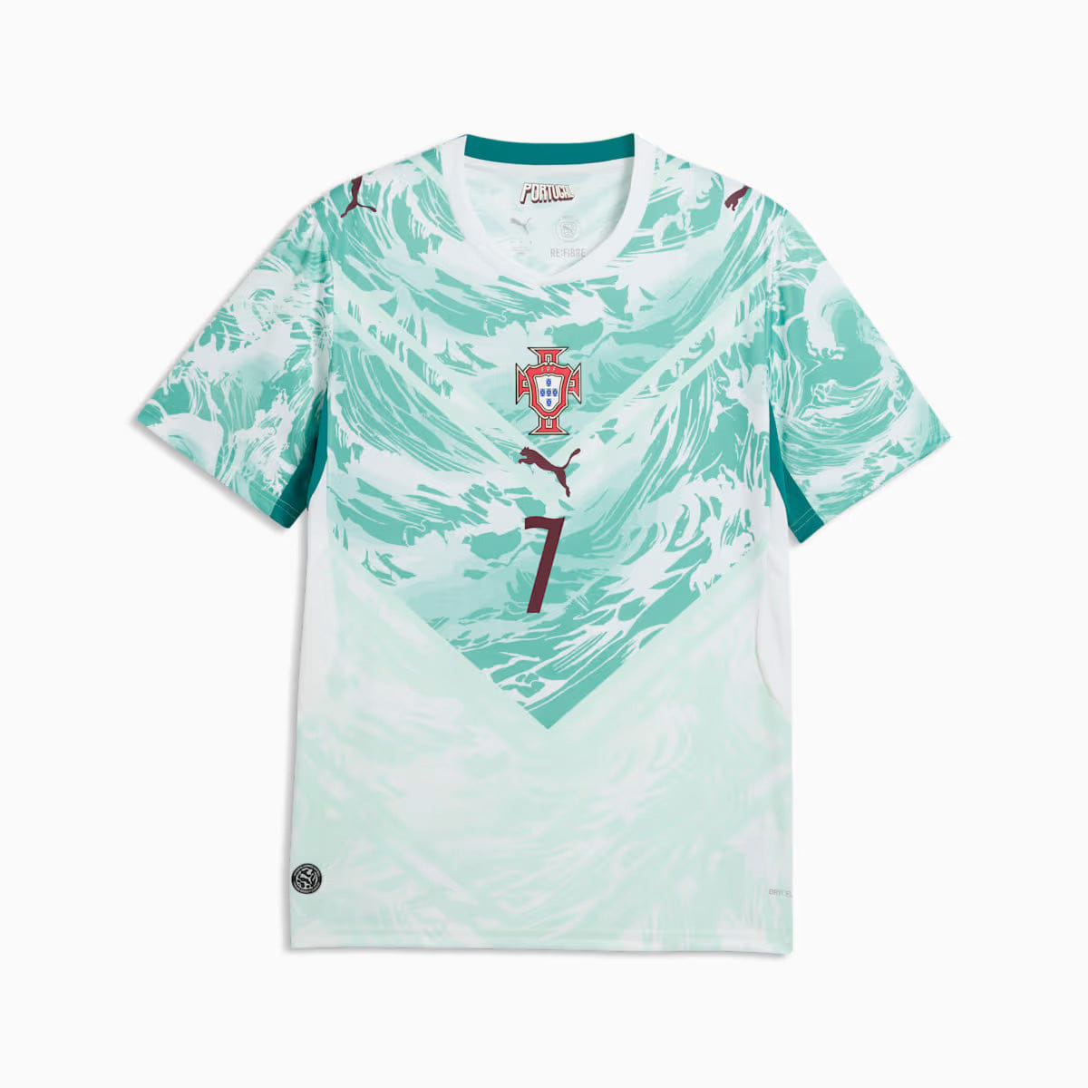 PUMA Portugal 2026 Ronaldo 7 Away Jersey White/Green Lagoon