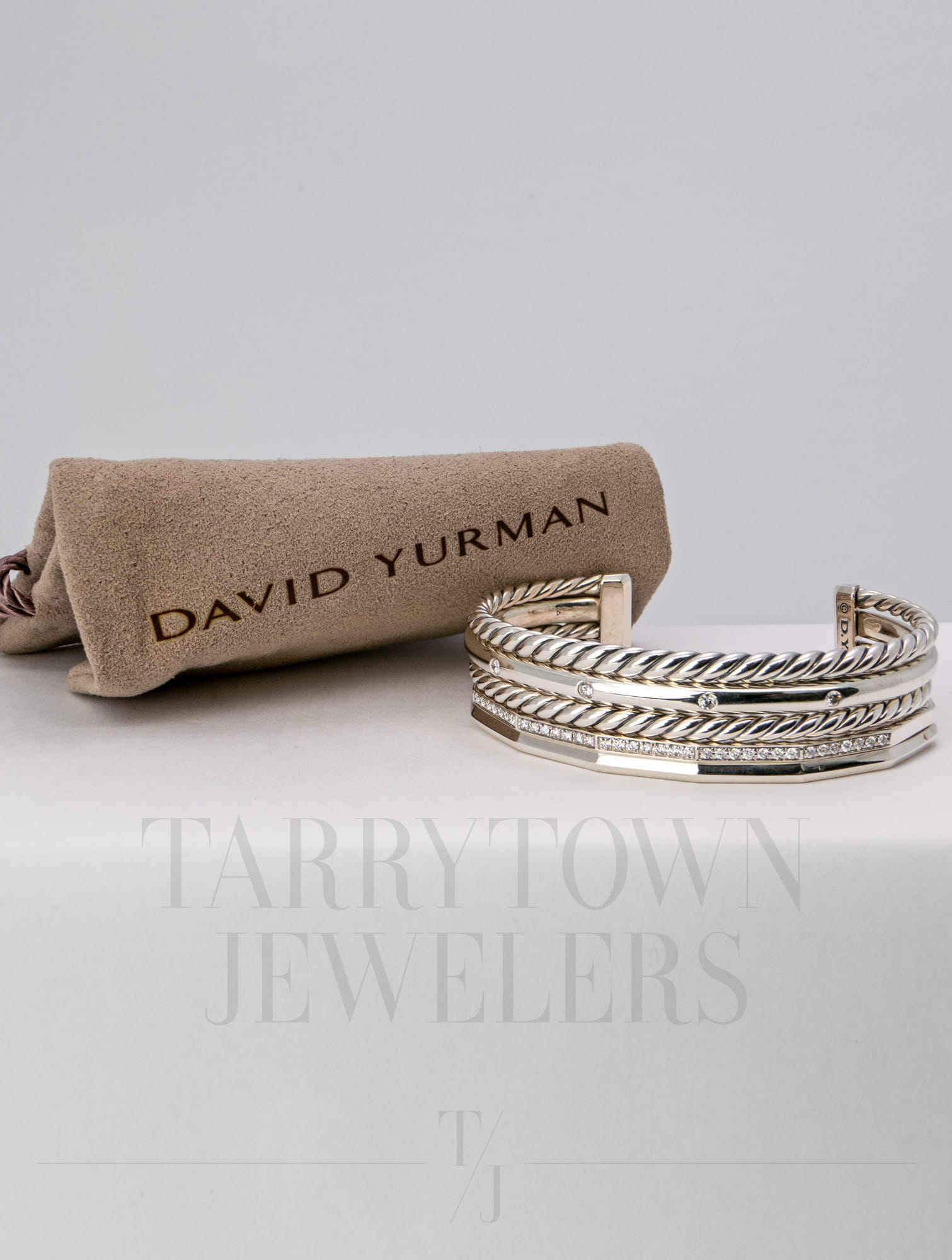 David Yurman Stax Five Row Cuff Bracelet