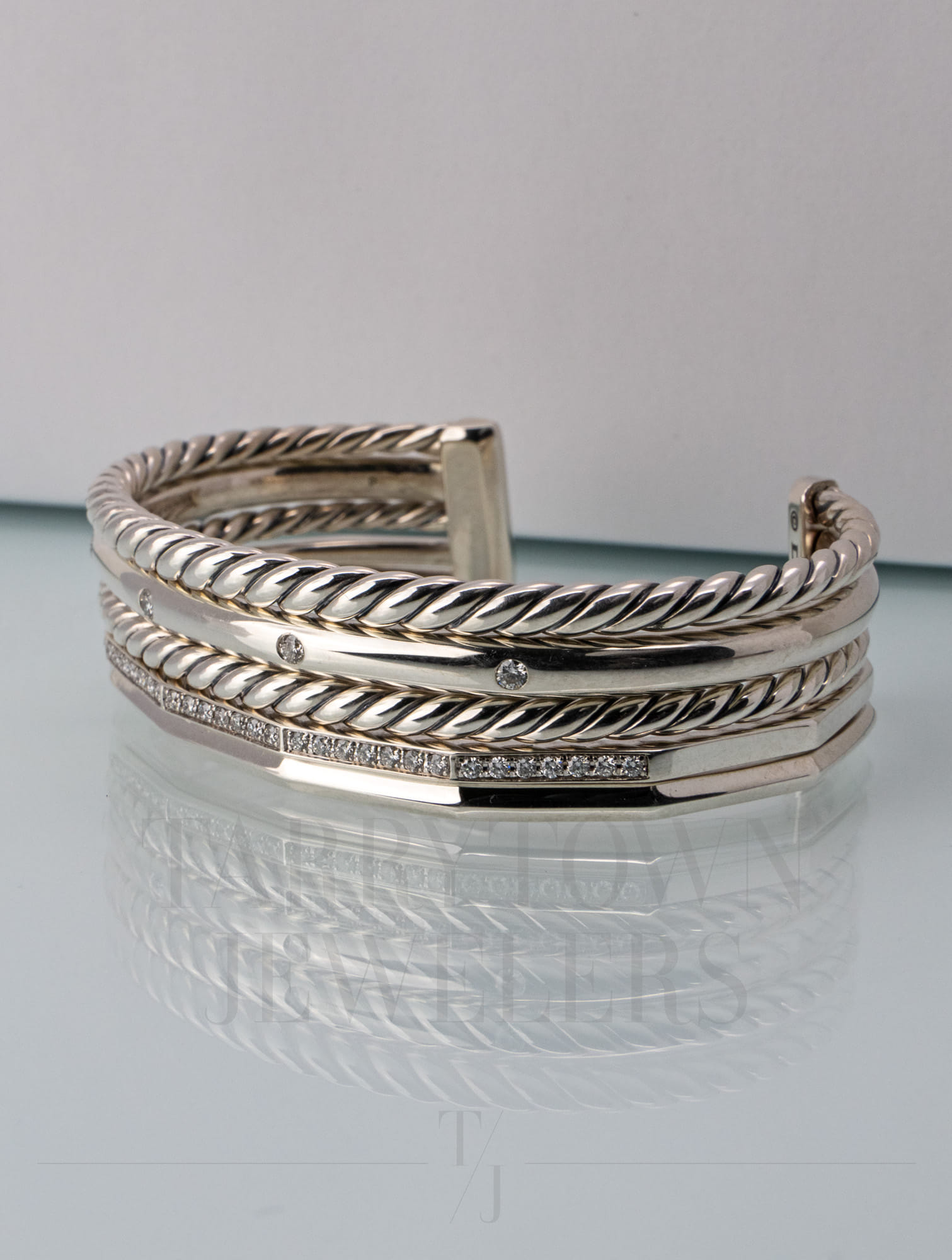 David Yurman Stax Five Row Cuff Bracelet