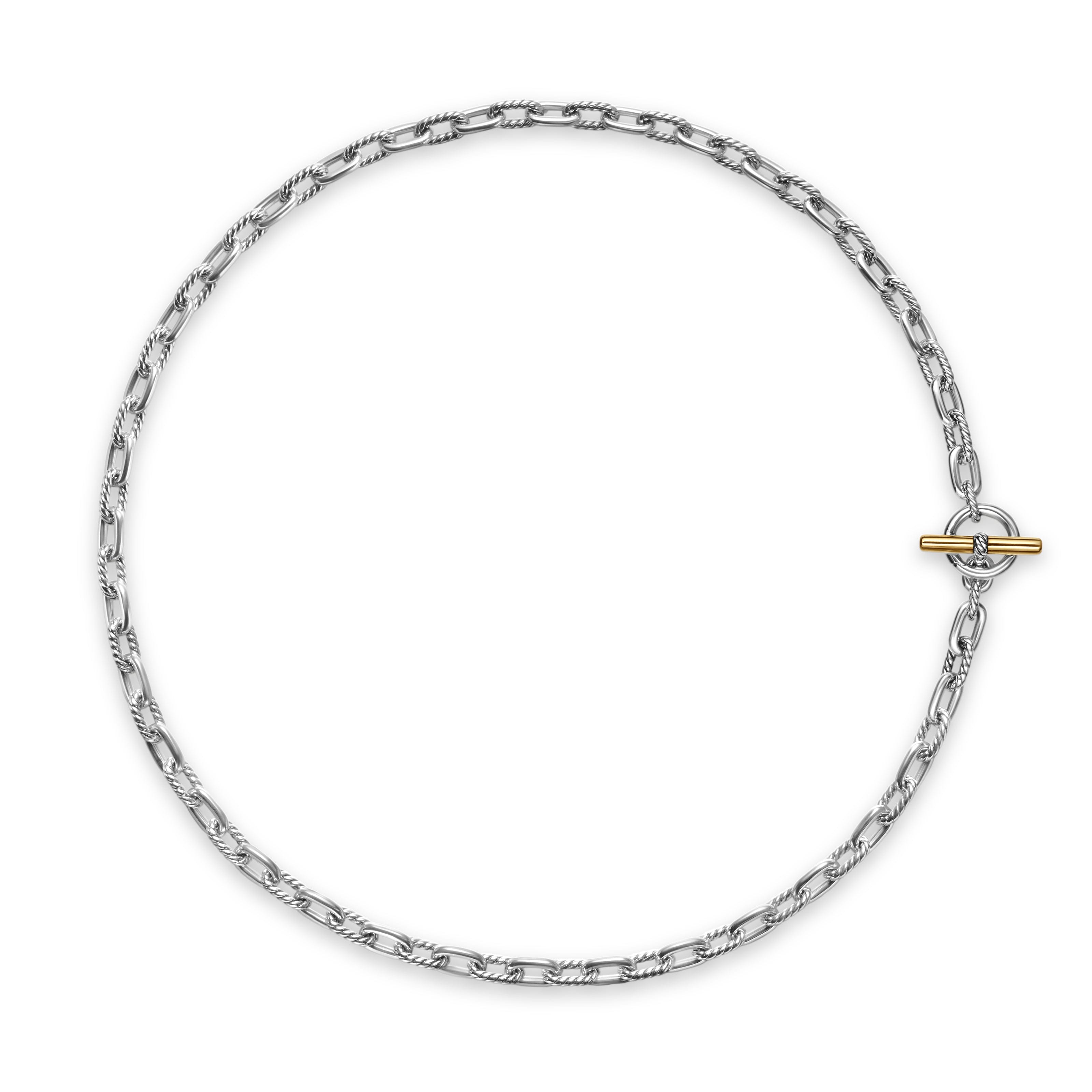 David Yurman Madison® Collection Necklace in Sterling Silver and 18k Gold