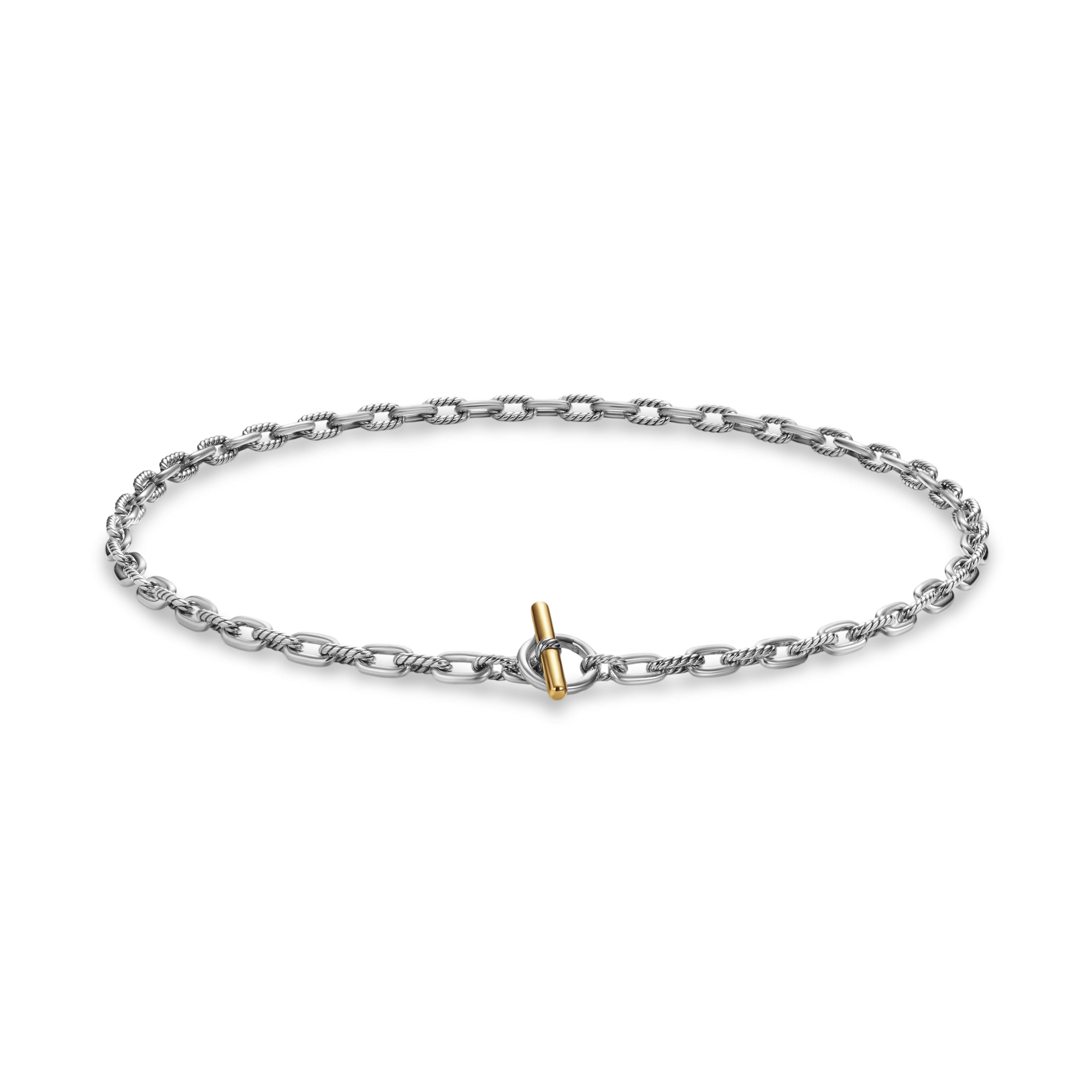 David Yurman Madison® Collection Necklace in Sterling Silver and 18k Gold