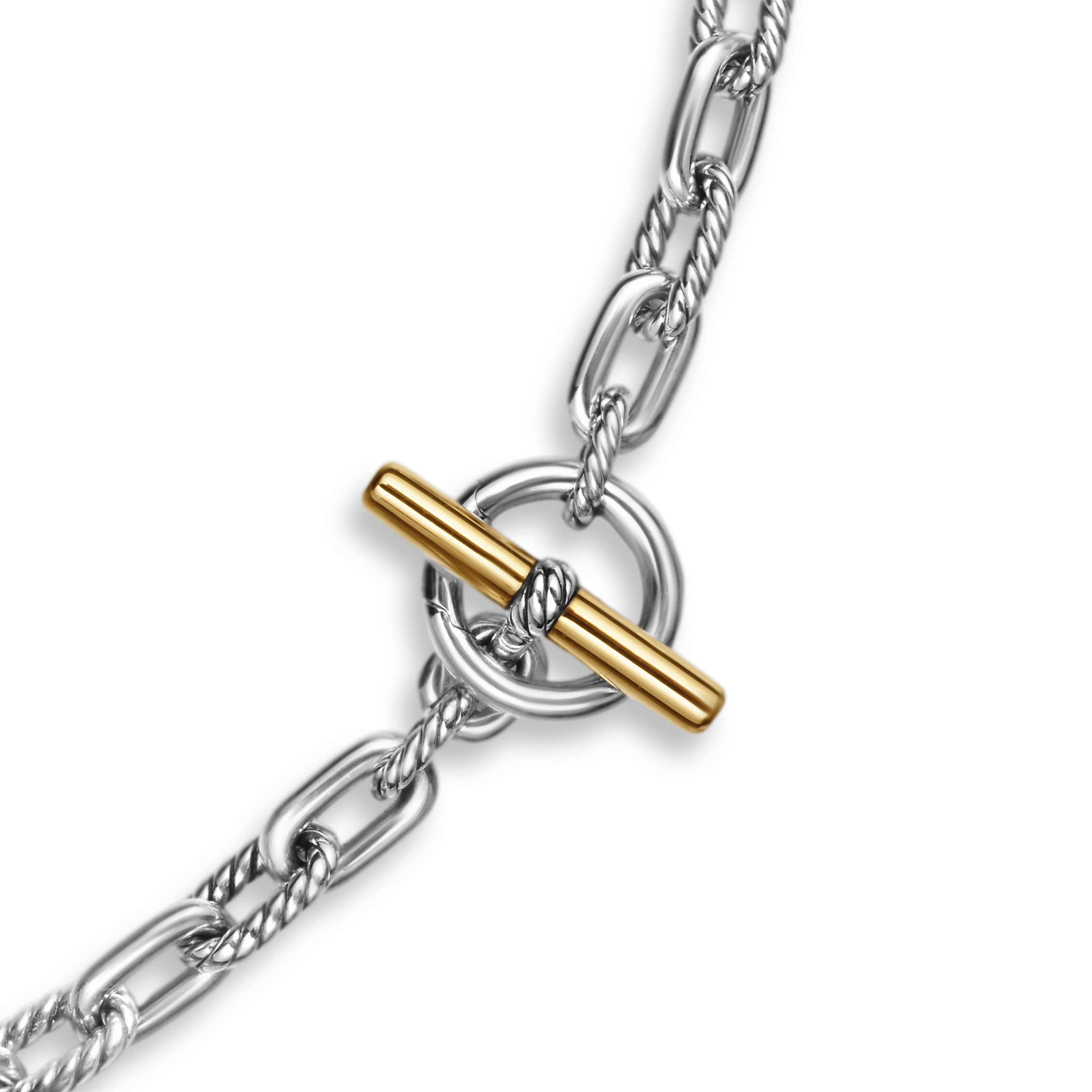 David Yurman Madison® Collection Necklace in Sterling Silver and 18k Gold