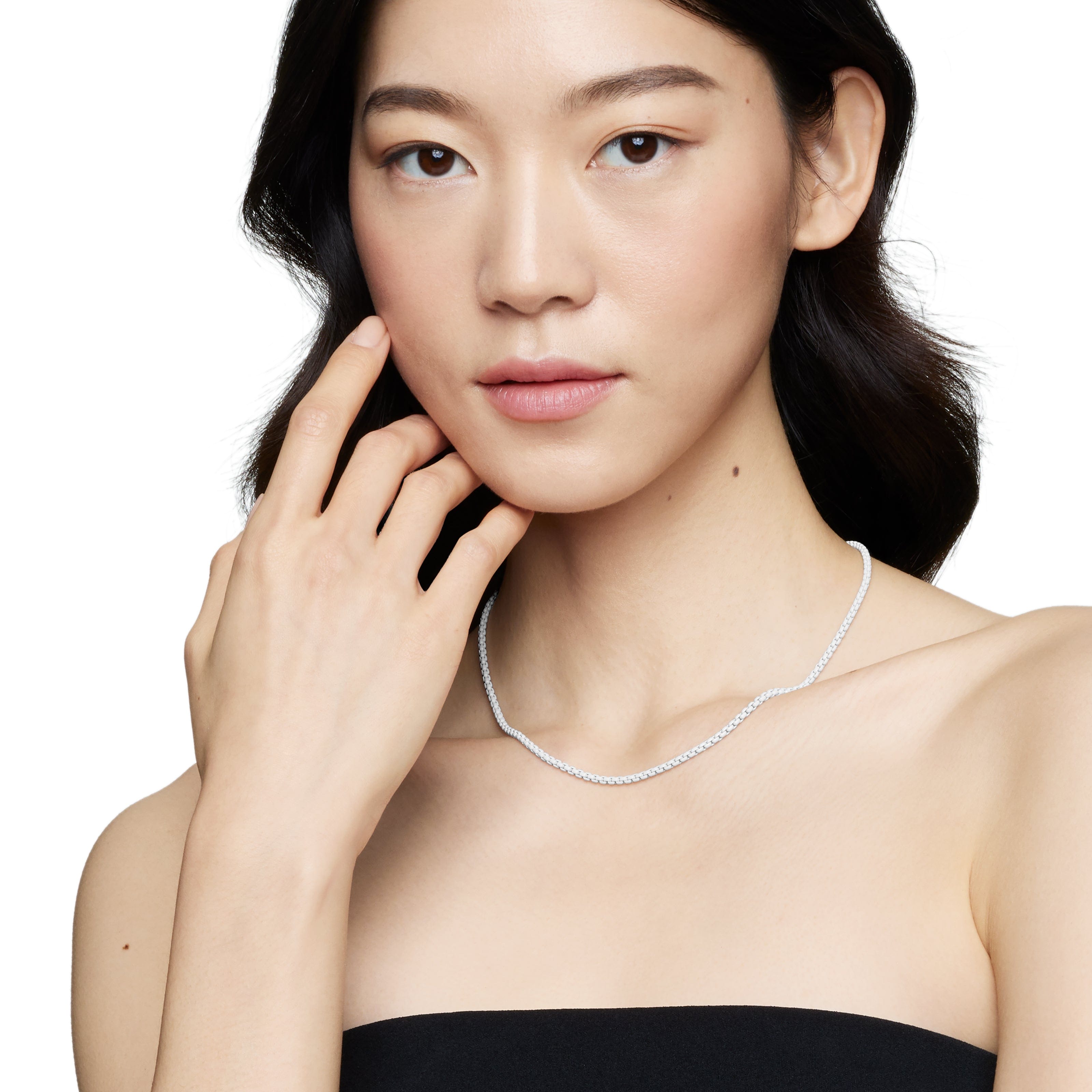 David Yurman DY Bel Aire Collection Necklace in Stainless Steel and 14K Yellow Gold