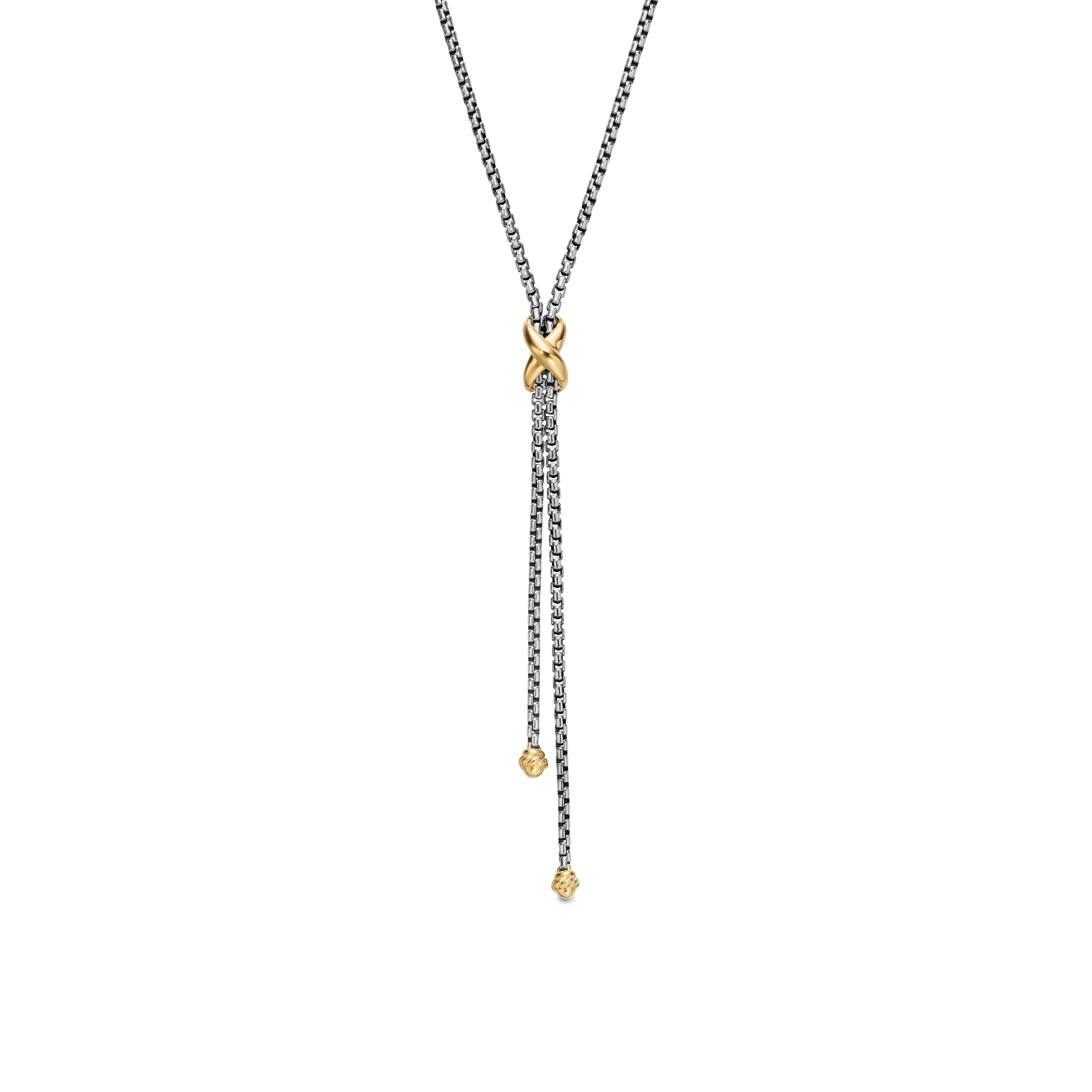 David Yurman Crossover® Collection Necklace in Sterling Silver and 18k Gold