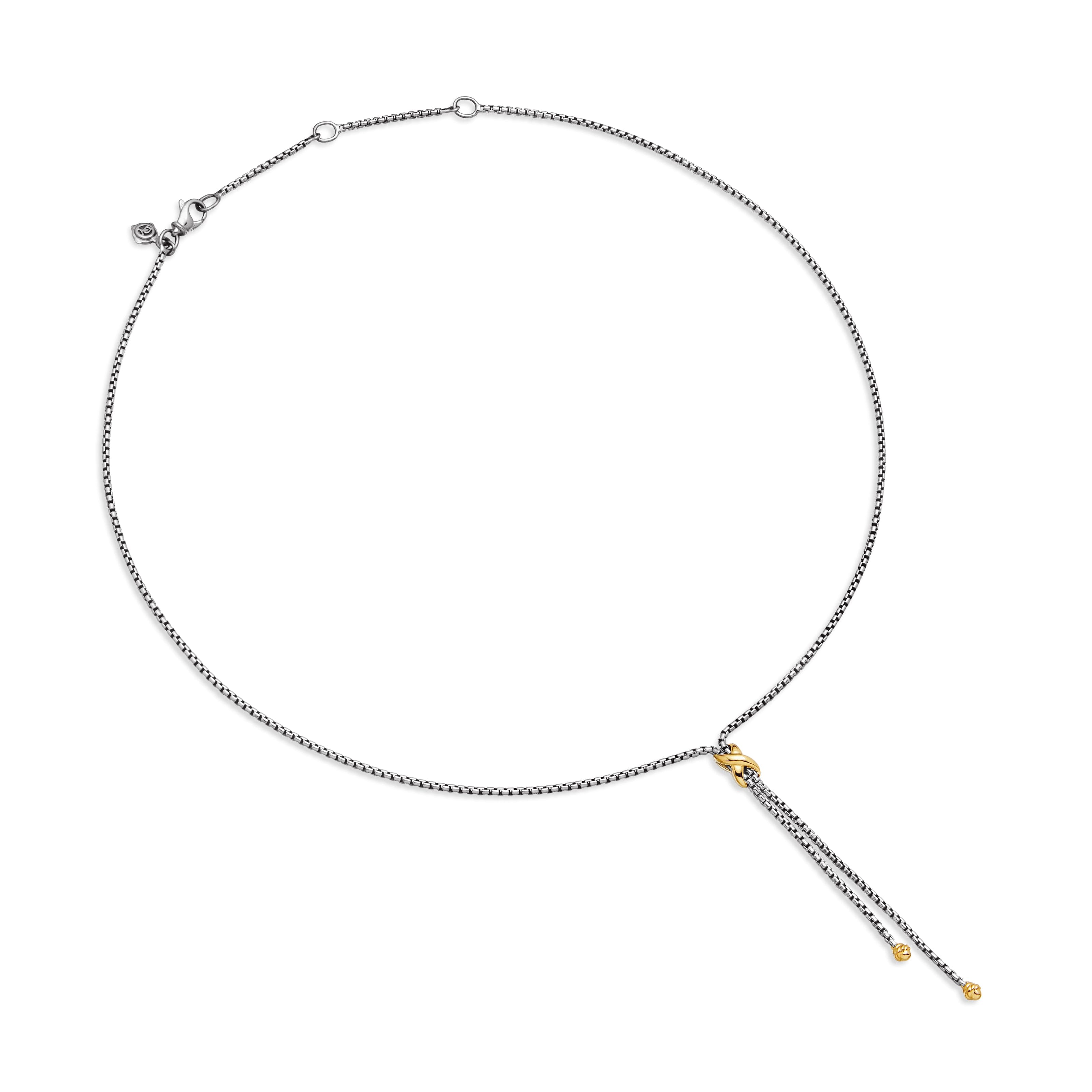 David Yurman Crossover® Collection Necklace in Sterling Silver and 18k Gold