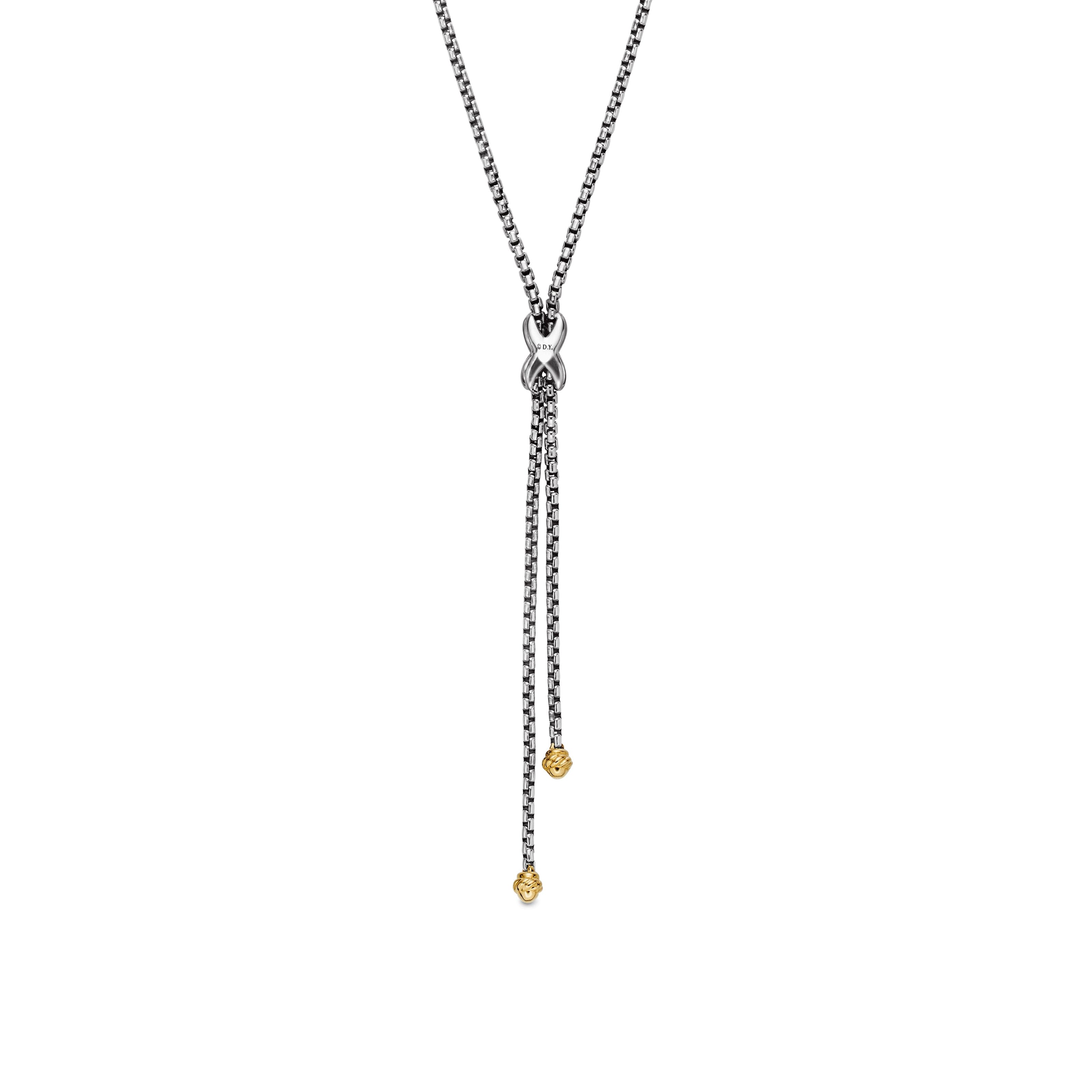 David Yurman Crossover® Collection Necklace in Sterling Silver and 18k Gold