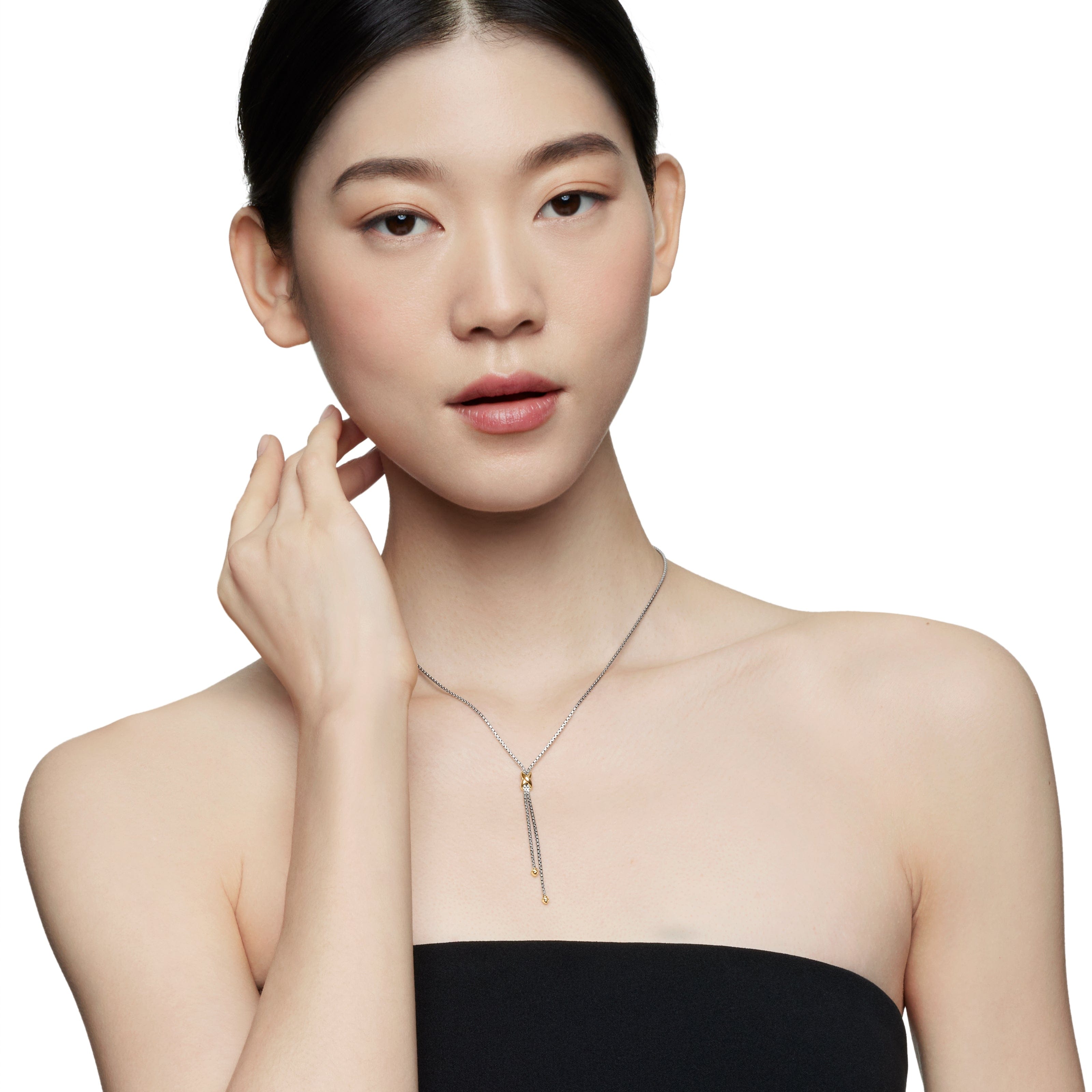 David Yurman Crossover® Collection Necklace in Sterling Silver and 18k Gold