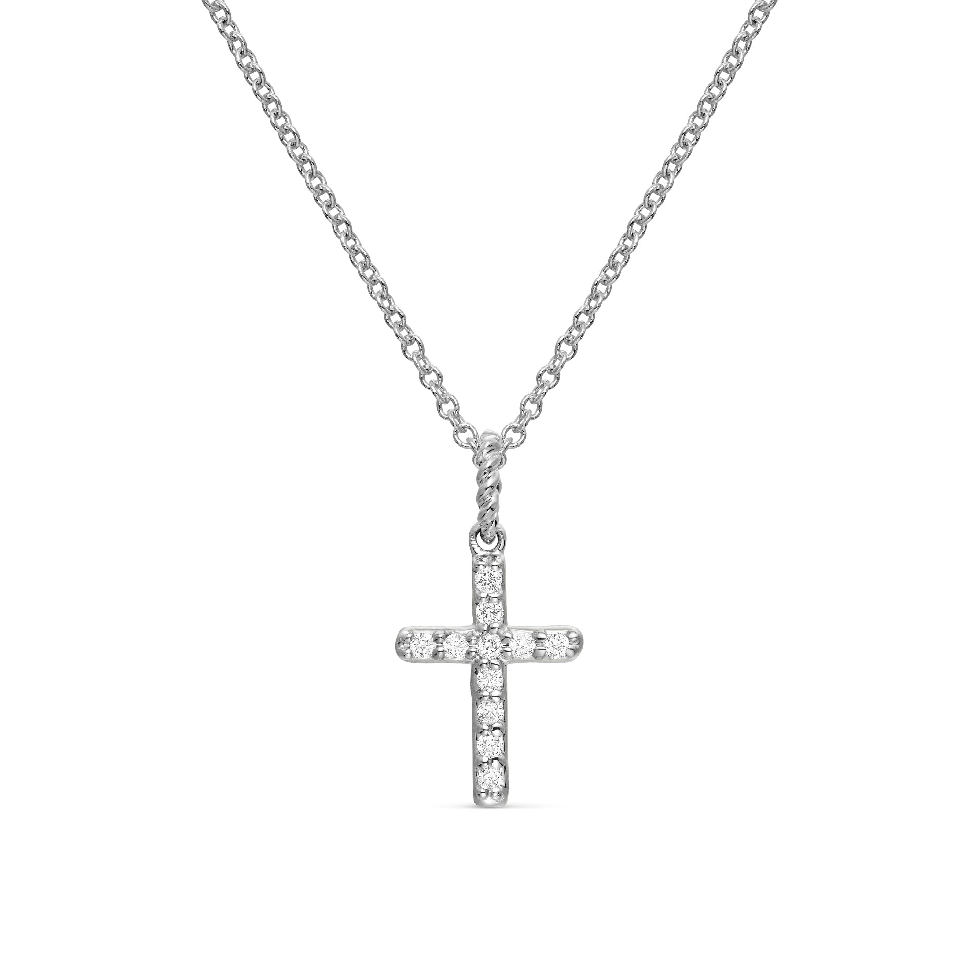 David Yurman Cable Collectibles® Collection Necklace in 18K White Gold
