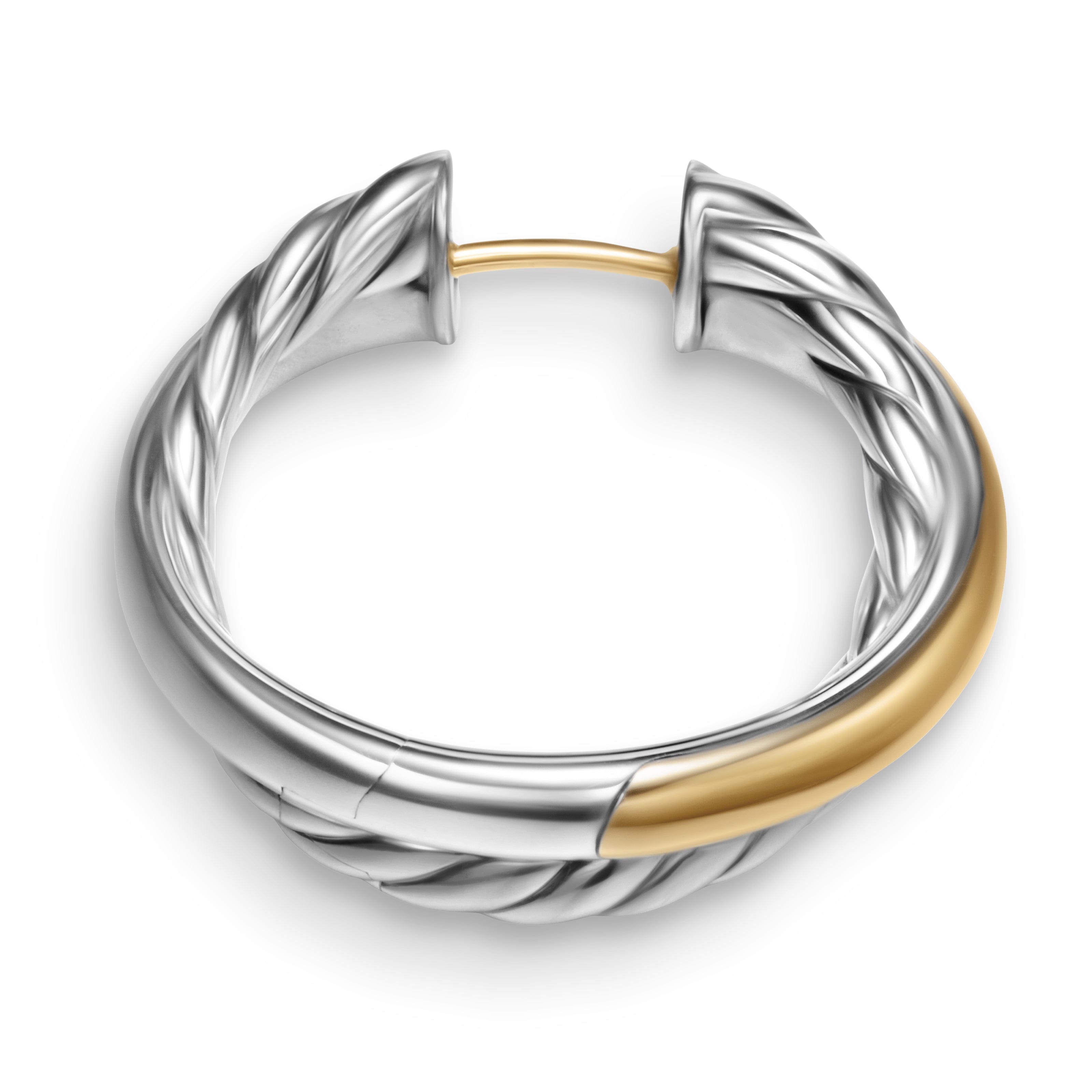 David Yurman Crossover® Collection Earring in Sterling Silver and 14k Gold
