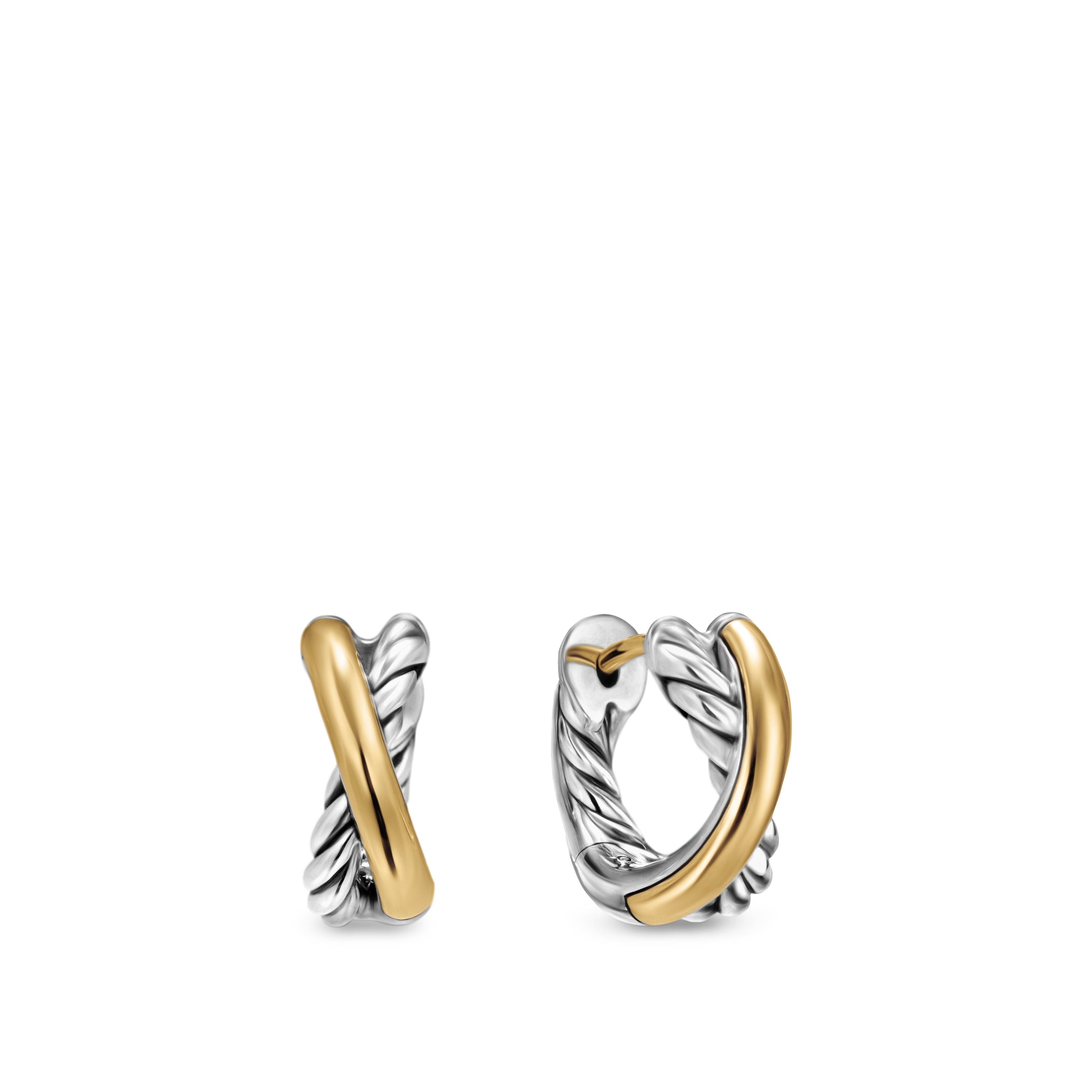 David Yurman Crossover® Collection Earring in Sterling Silver and 18k Gold