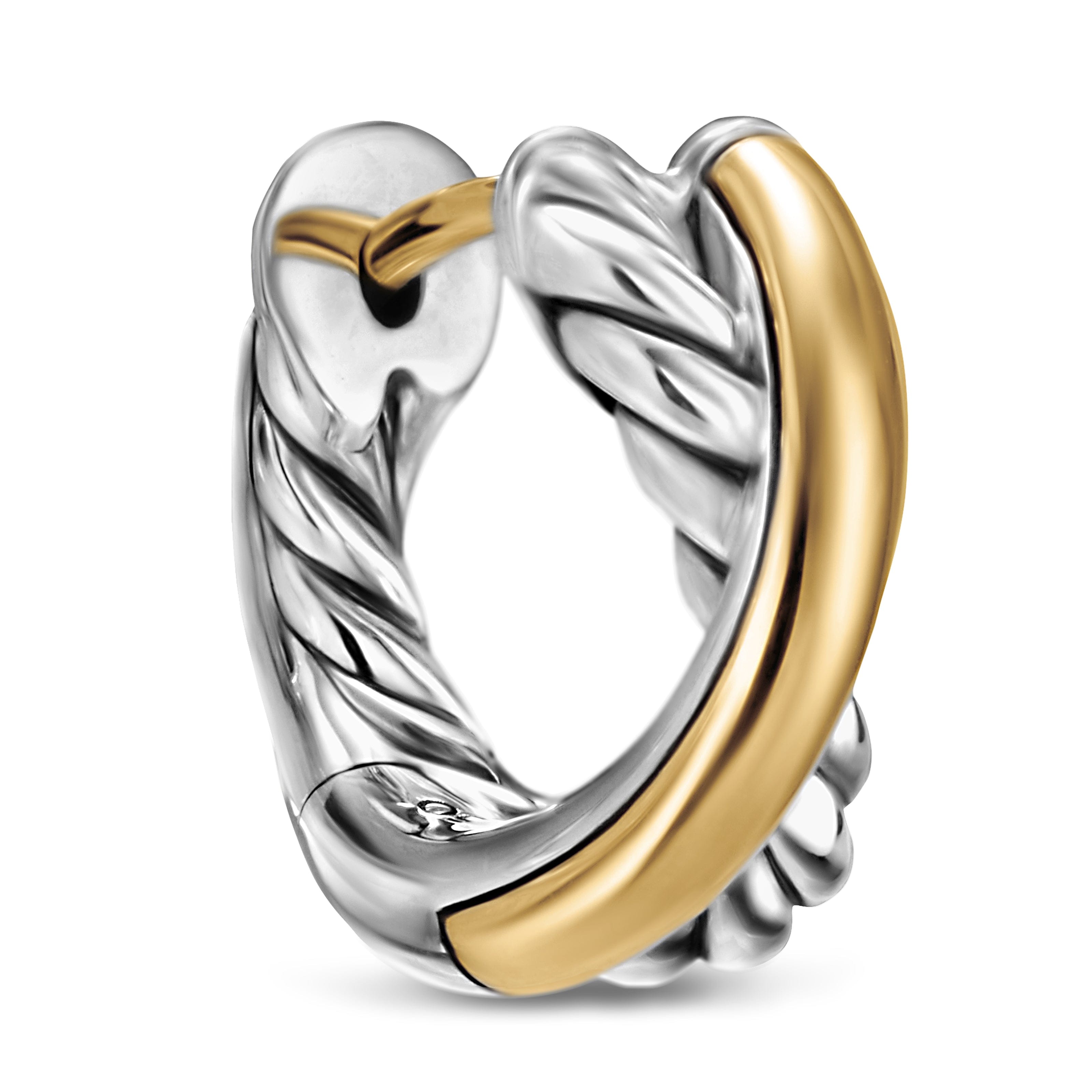 David Yurman Crossover® Collection Earring in Sterling Silver and 18k Gold