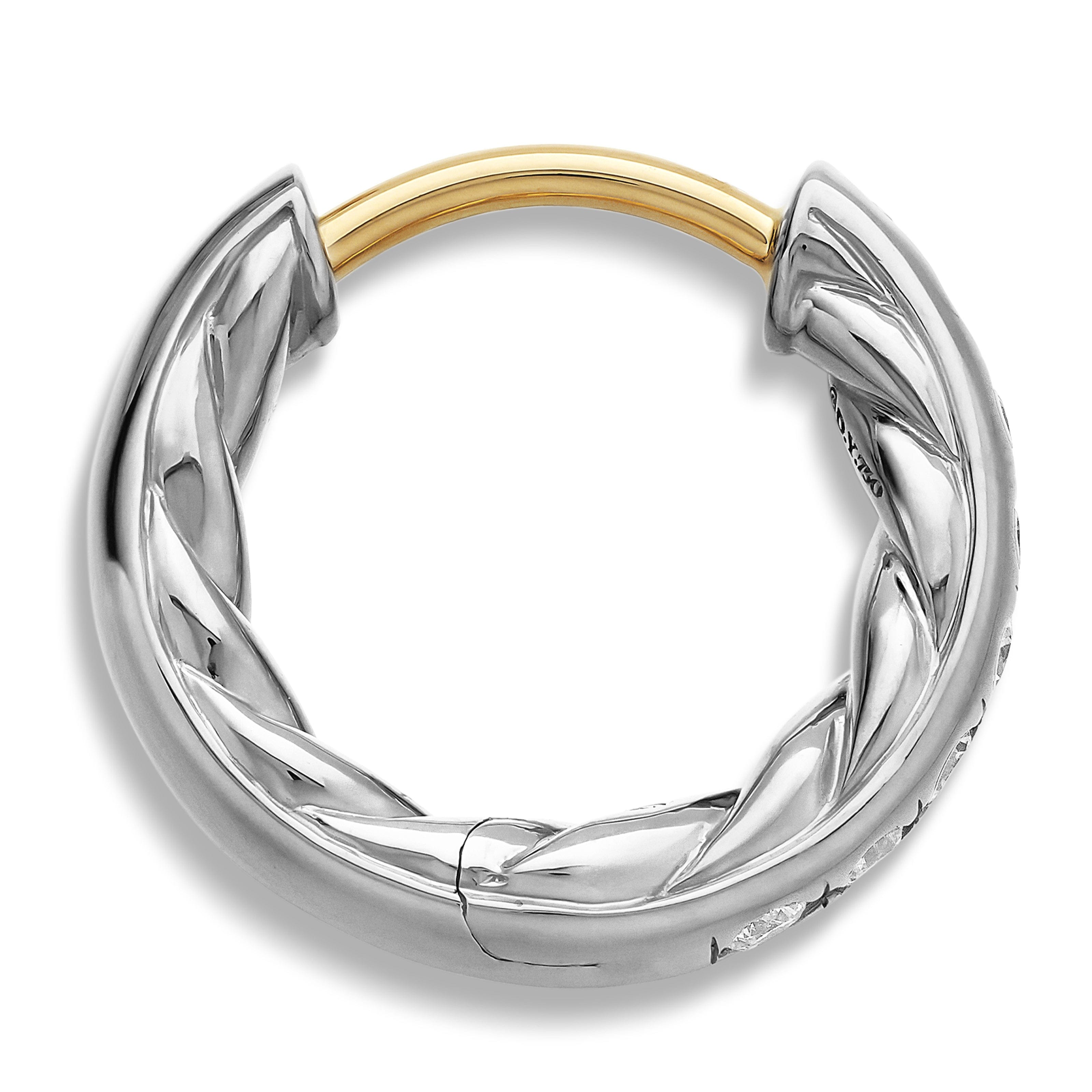 David Yurman Petite Pavé Collection Earring in Sterling Silver