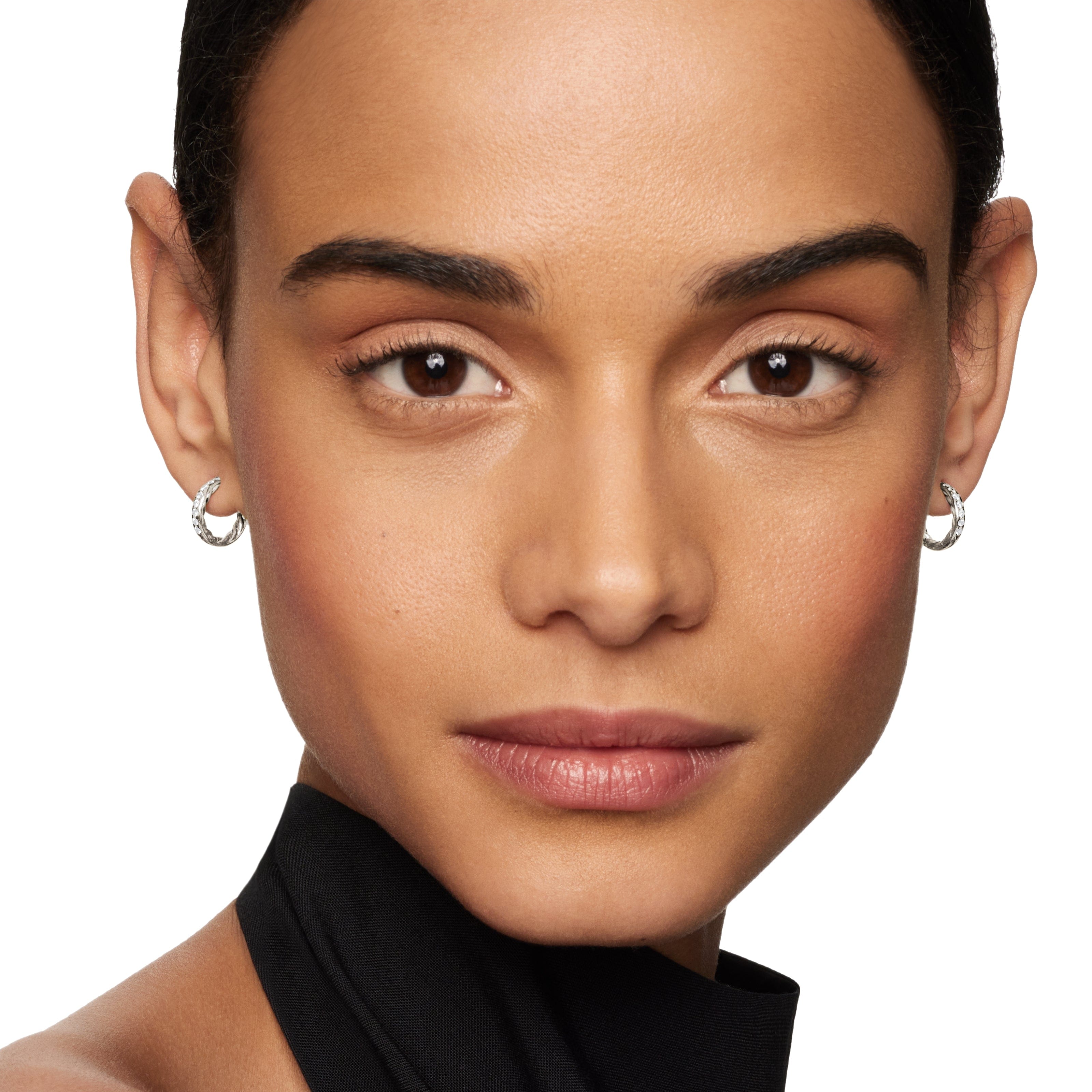 David Yurman Petite Pavé Collection Earring in Sterling Silver