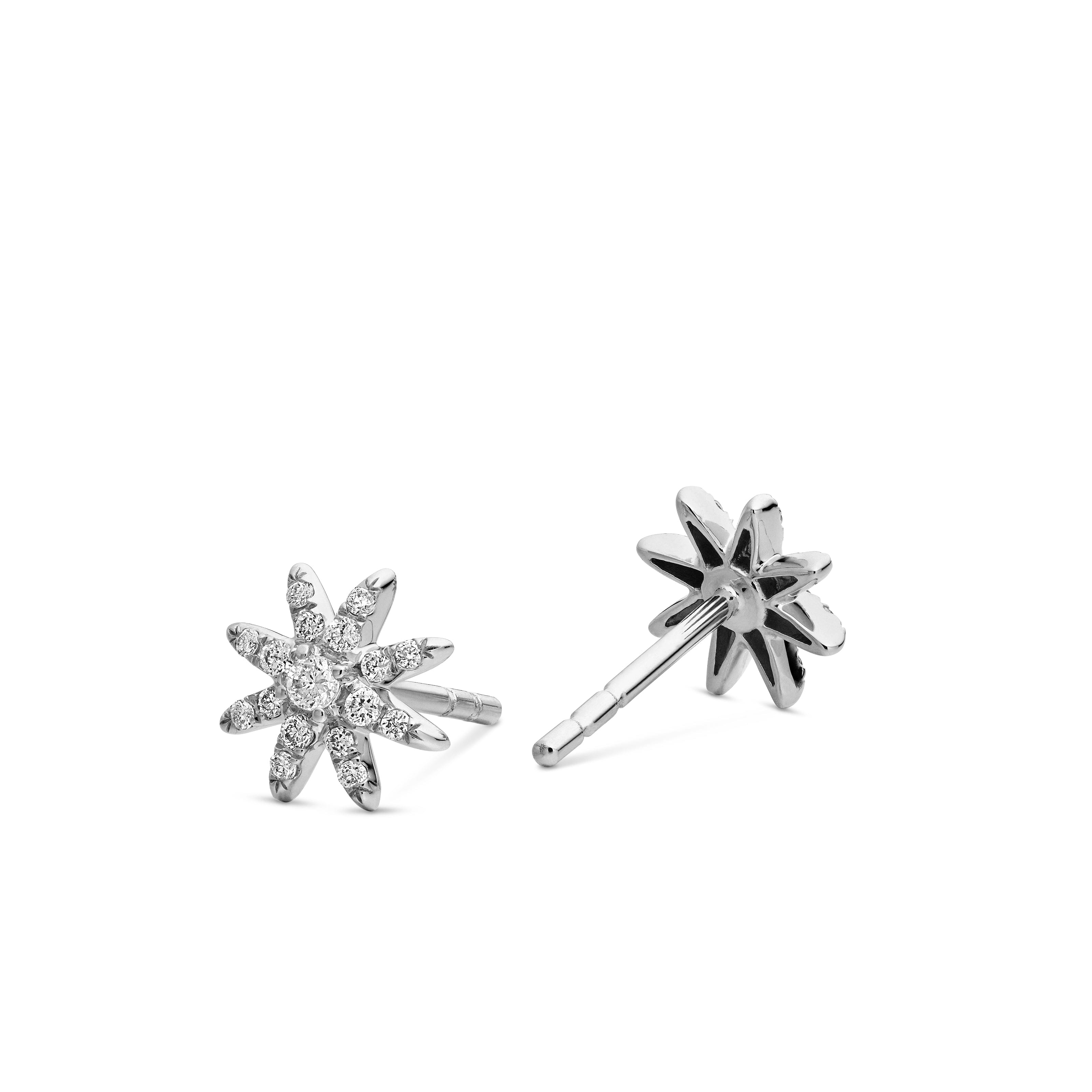 David Yurman Starburst Collection Earring in 18K White Gold