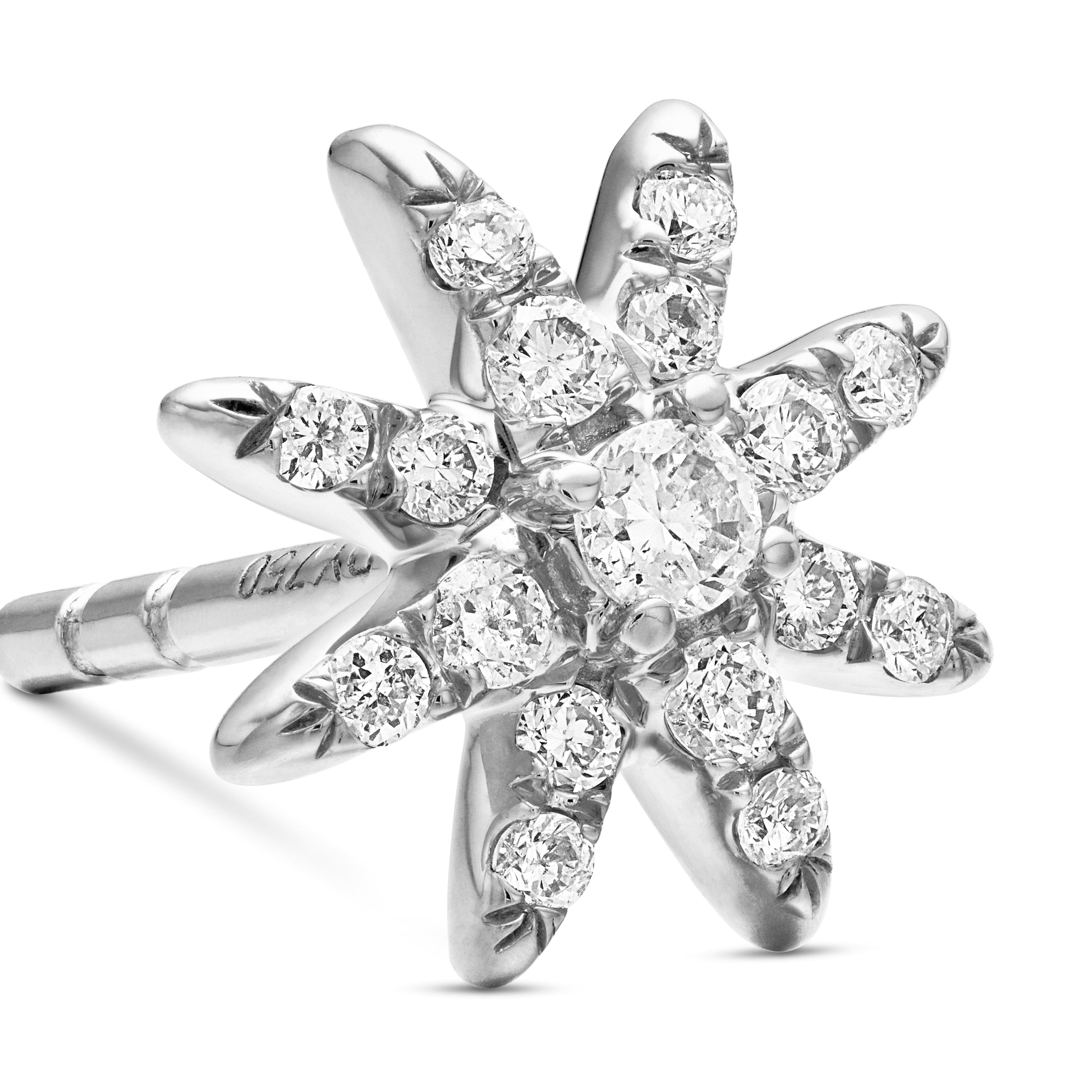 David Yurman Starburst Collection Earring in 18K White Gold