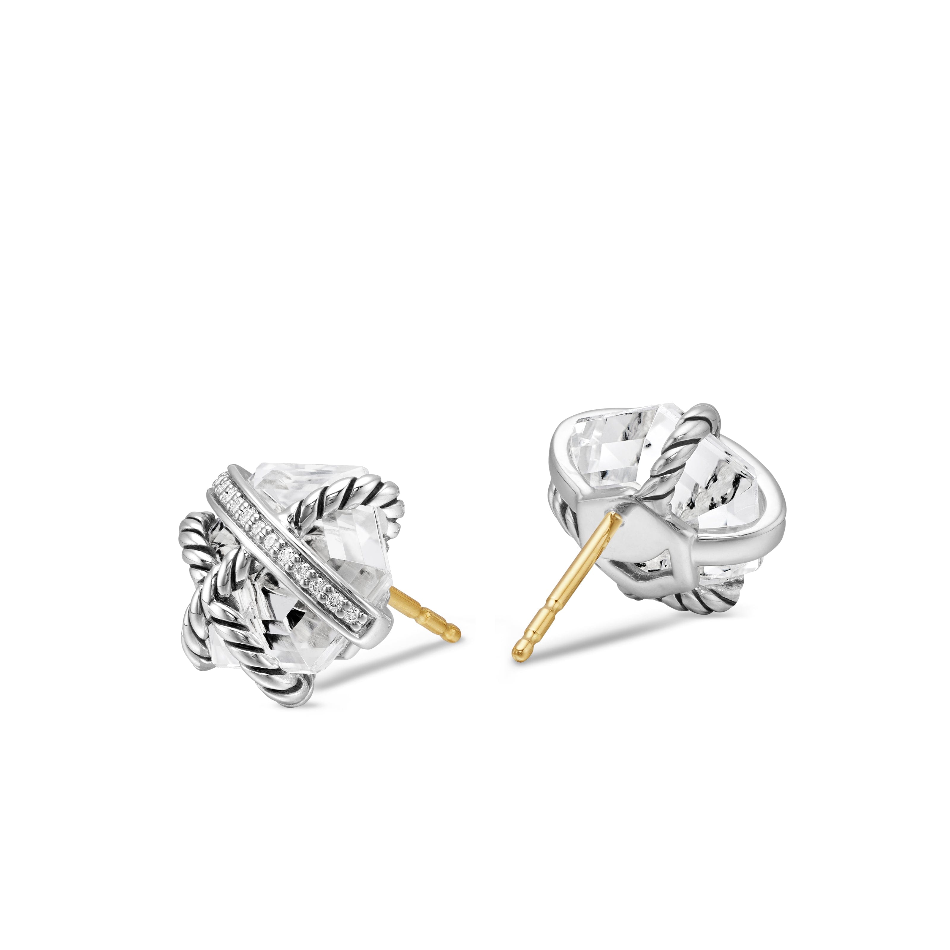 David Yurman Cable Wrap Collection Earring in Sterling Silver