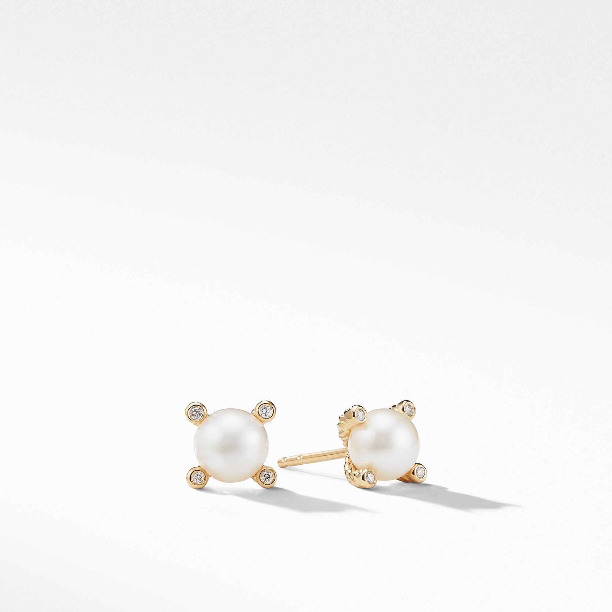 David Yurman The Pearl Collection Earring in 18 - Karat Yellow Gold