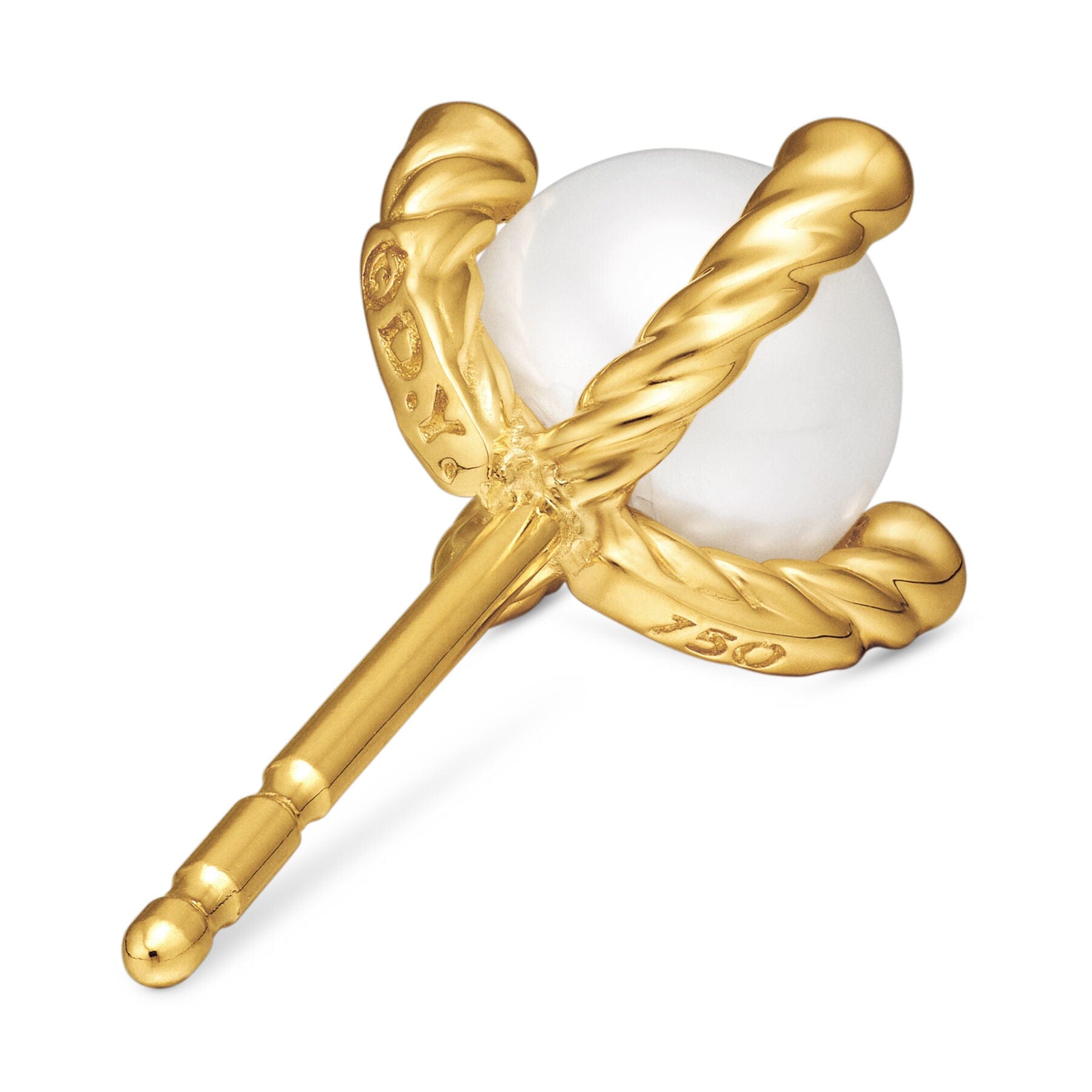 David Yurman The Pearl Collection Earring in 18 - Karat Yellow Gold