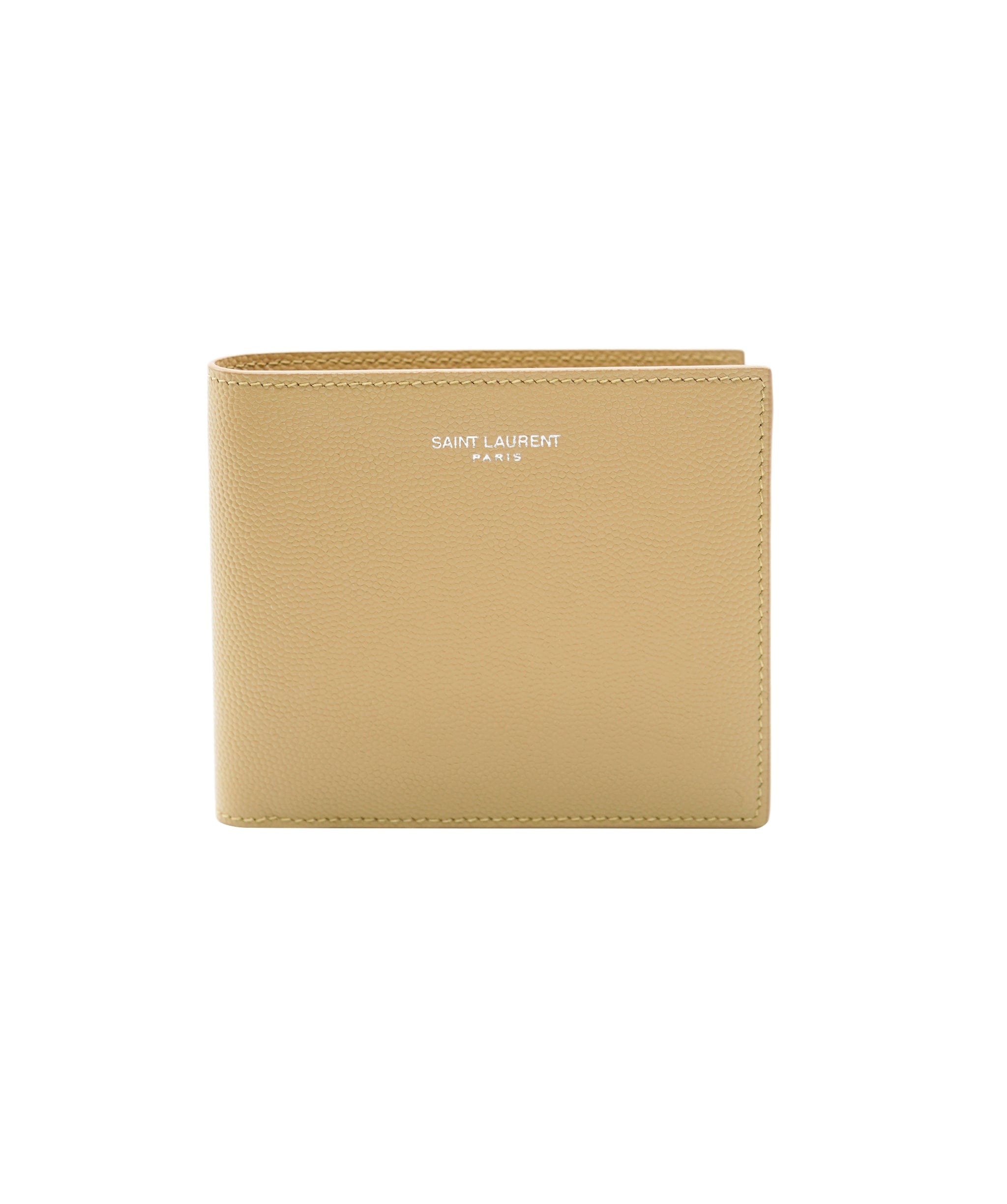 Yves Saint Laurent Saint Laurent Grain de Poudre Bifold Wallet Sea Salt AKL0018