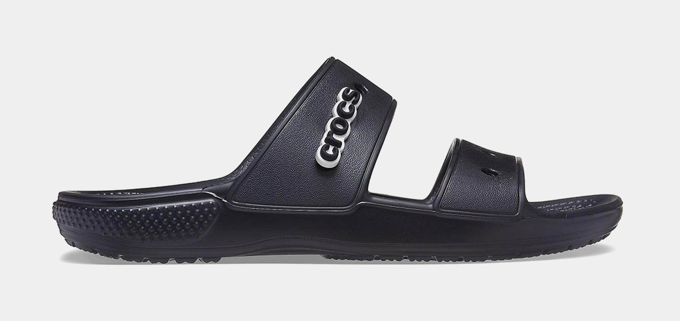 Crocs Classic Double Band Slide Mens Sandals (Black)