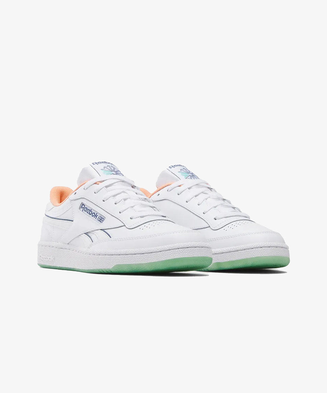 Reebok | CLUB C REVENGE { WHITE/BLUE/ORANGE