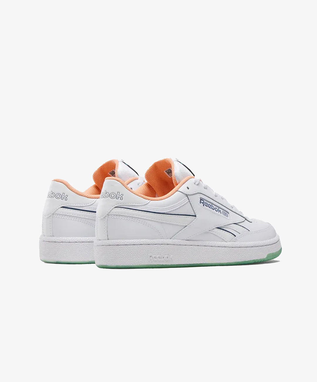 Reebok | CLUB C REVENGE { WHITE/BLUE/ORANGE
