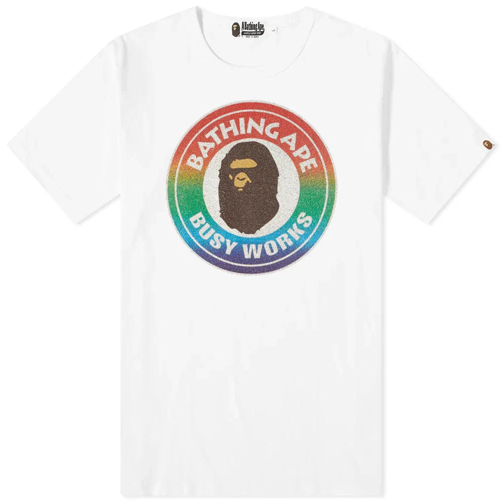 BAPE GLASS BEADS RAINBOW BUSY WORKS White