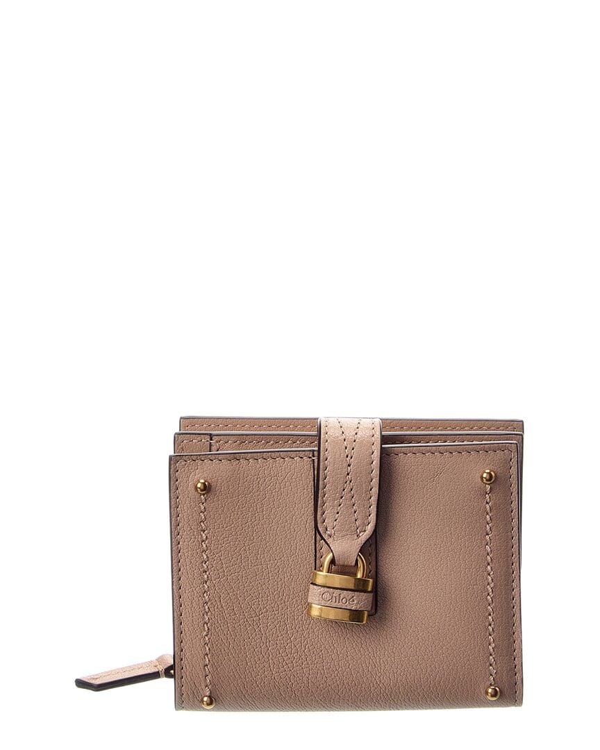 Chloé Paddington Square Leather Card Case