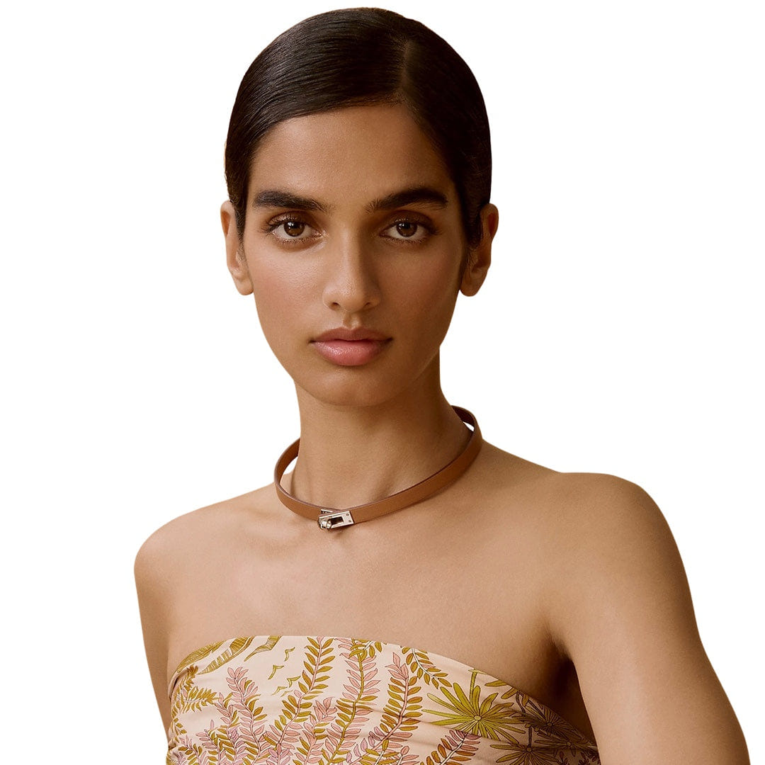 Hermès Mini Kelly Choker Gold with Palladium Hardware