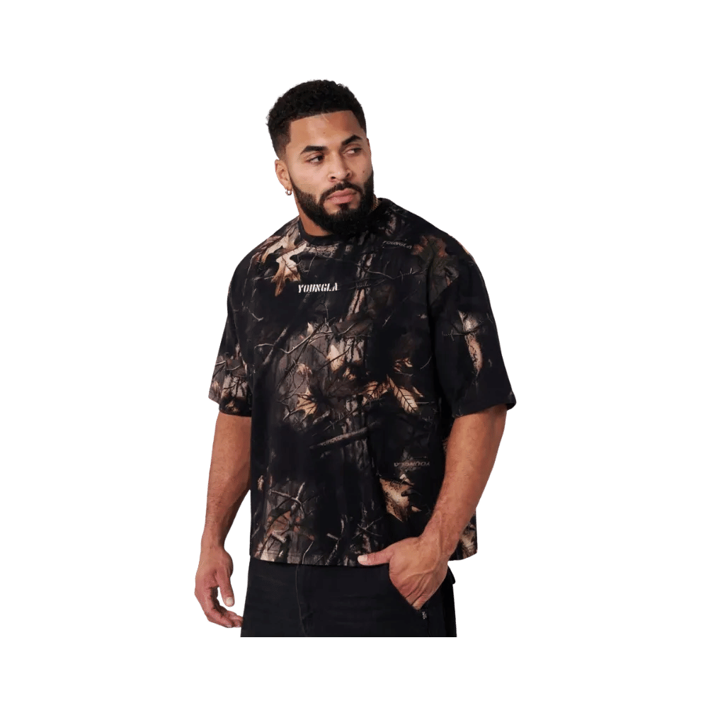 YoungLA Tree Camo Collection Tees Black Tree Camo